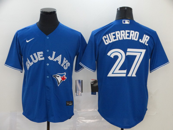 Men's Toronto Blue Jays #27 Vladimir Guerrero Jr. Blue Stitched MLB Cool Base  Jersey