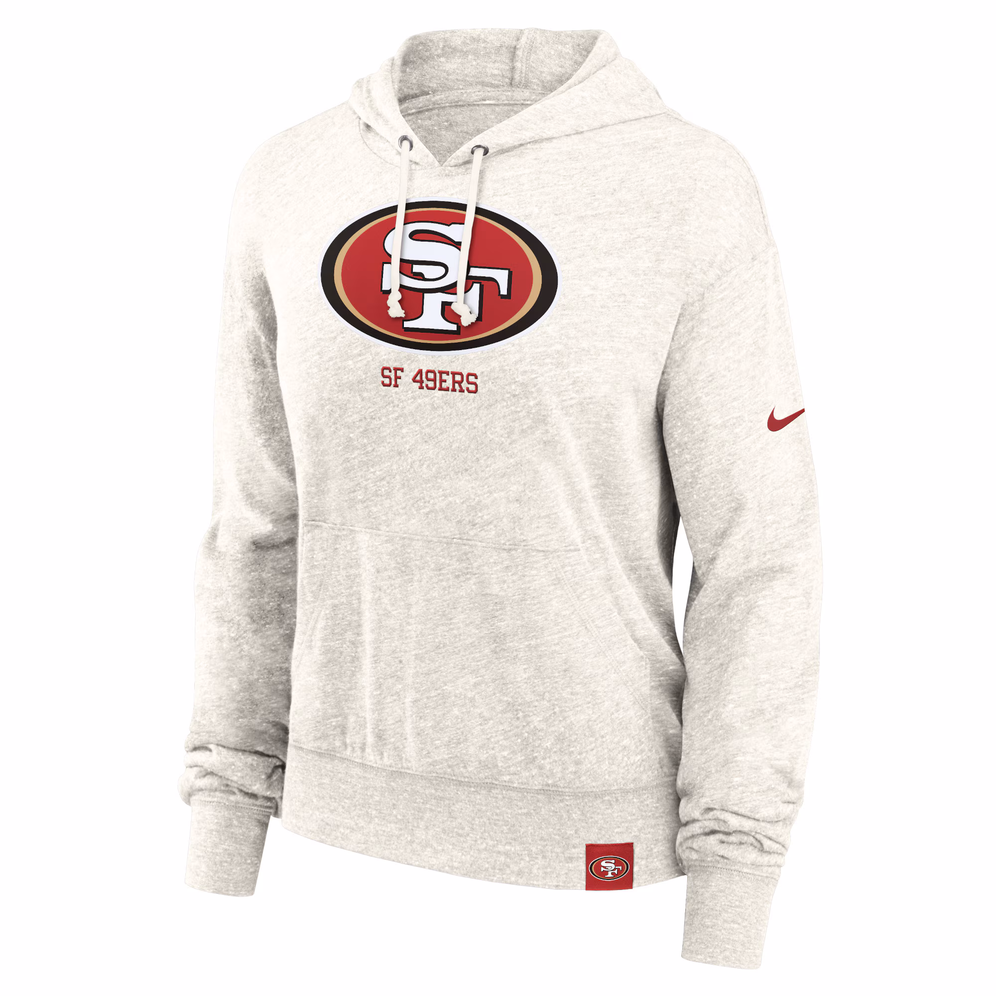 San Francisco 49ers 49ers Women's Gym Vintage Logo Pullover Hoodie - Cream