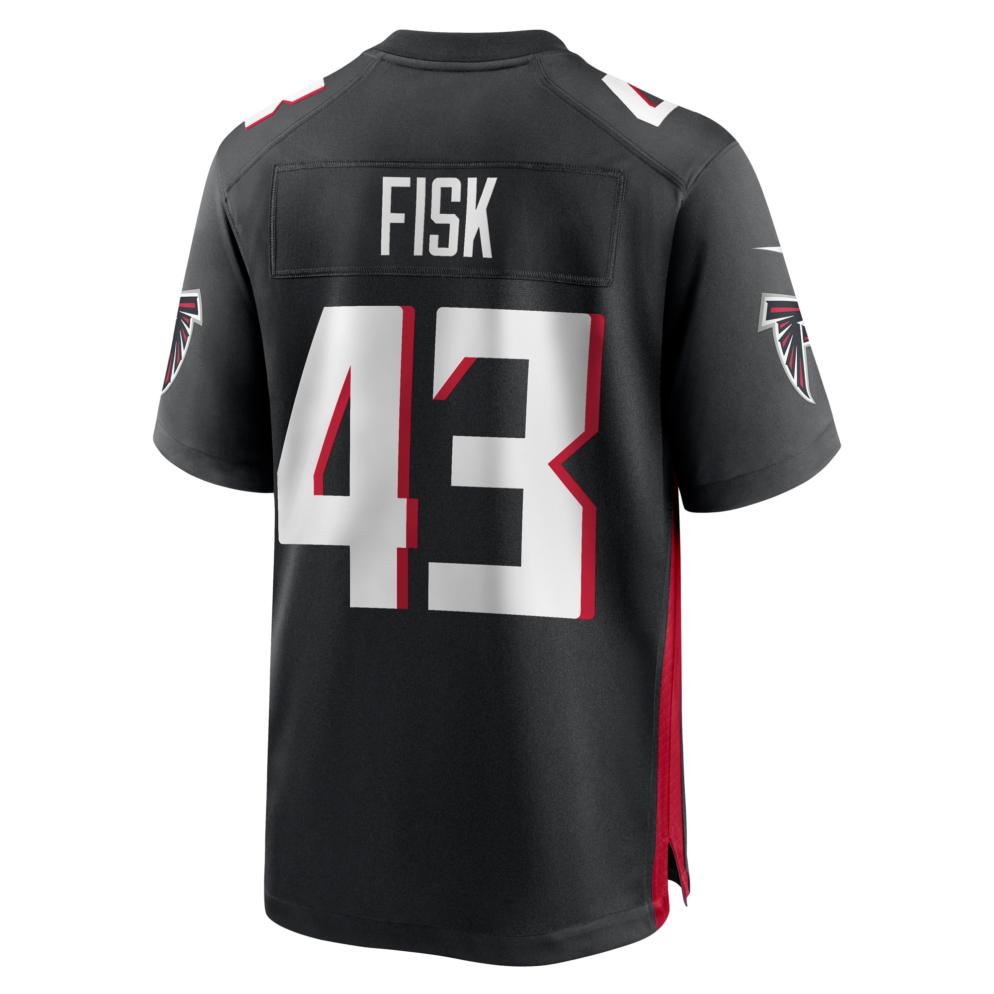 Tucker Fisk Atlanta Falcons Player Game Jersey - Black