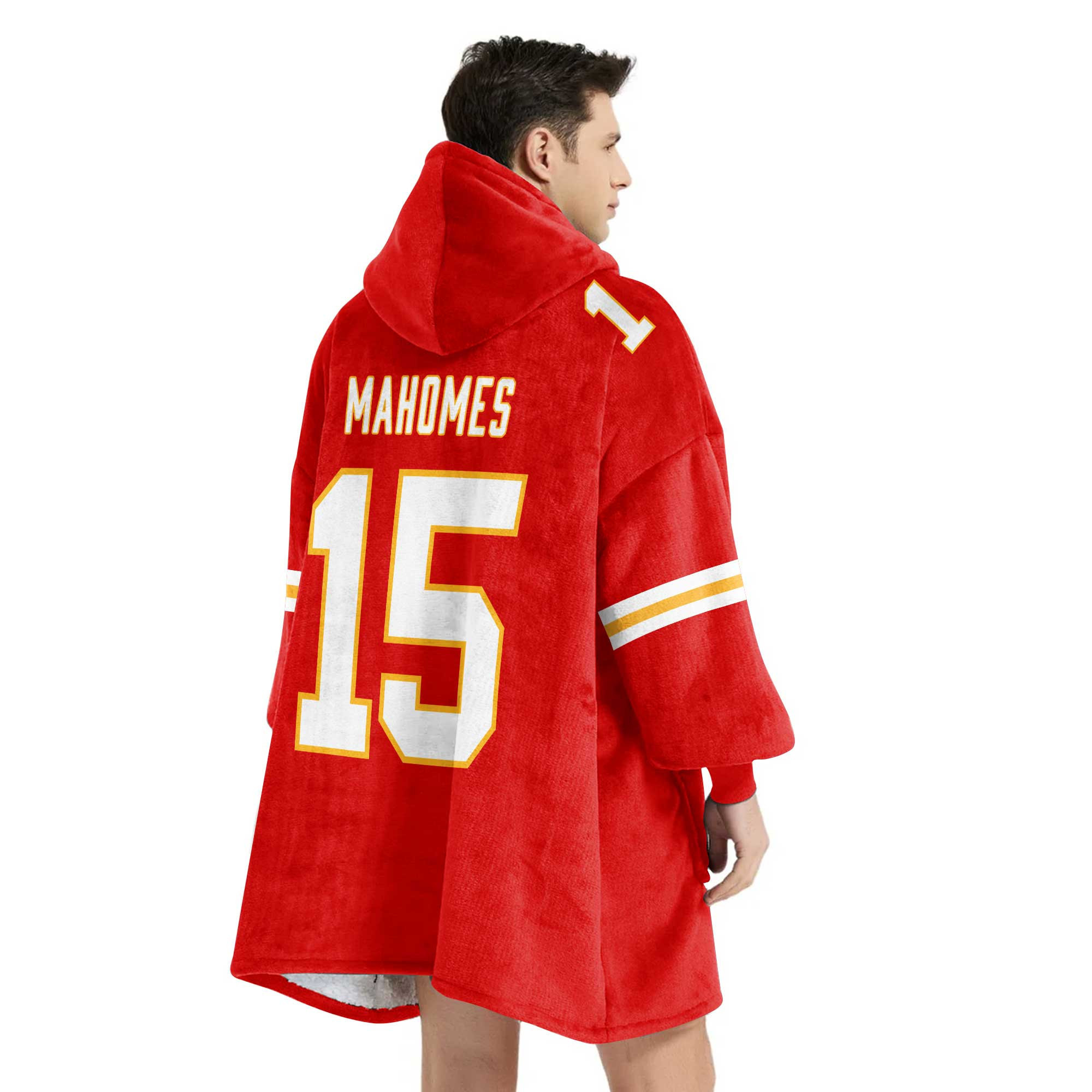 Adult P.M. 15 Kansas City Football Unisex Blanket Hoodie