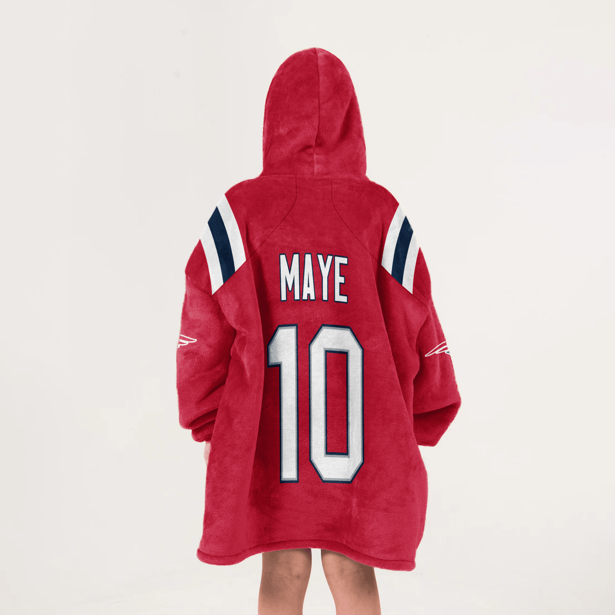 10 New England Football Unisex Blanket Hoodie