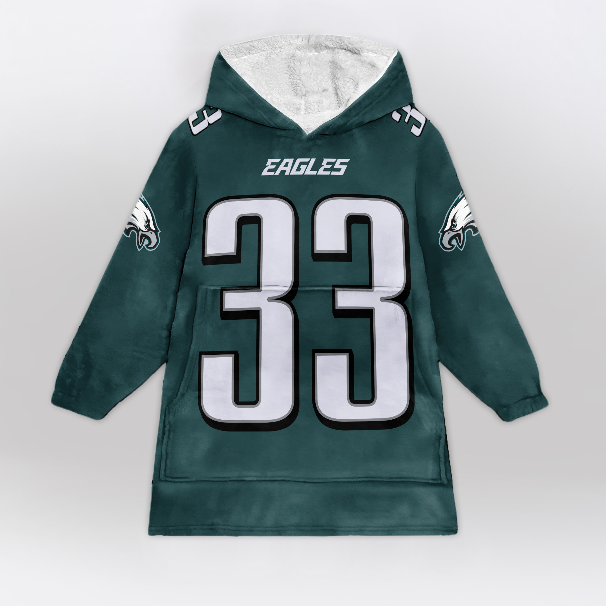 Adult 33 Philadelphia Football Unisex Blanket Hoodie