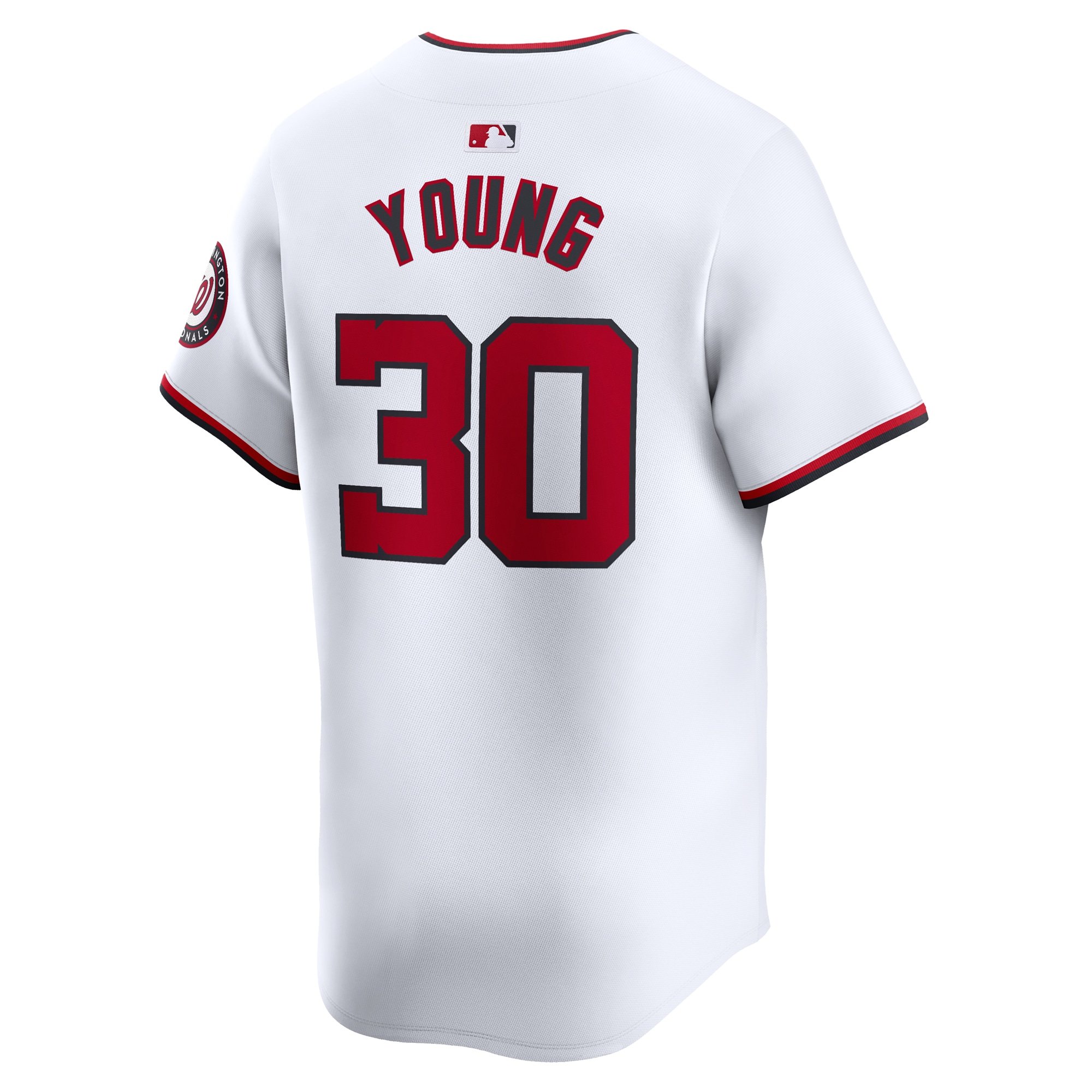 Men's Washington Nationals Jacob Young  White Home Limited Player Jersey