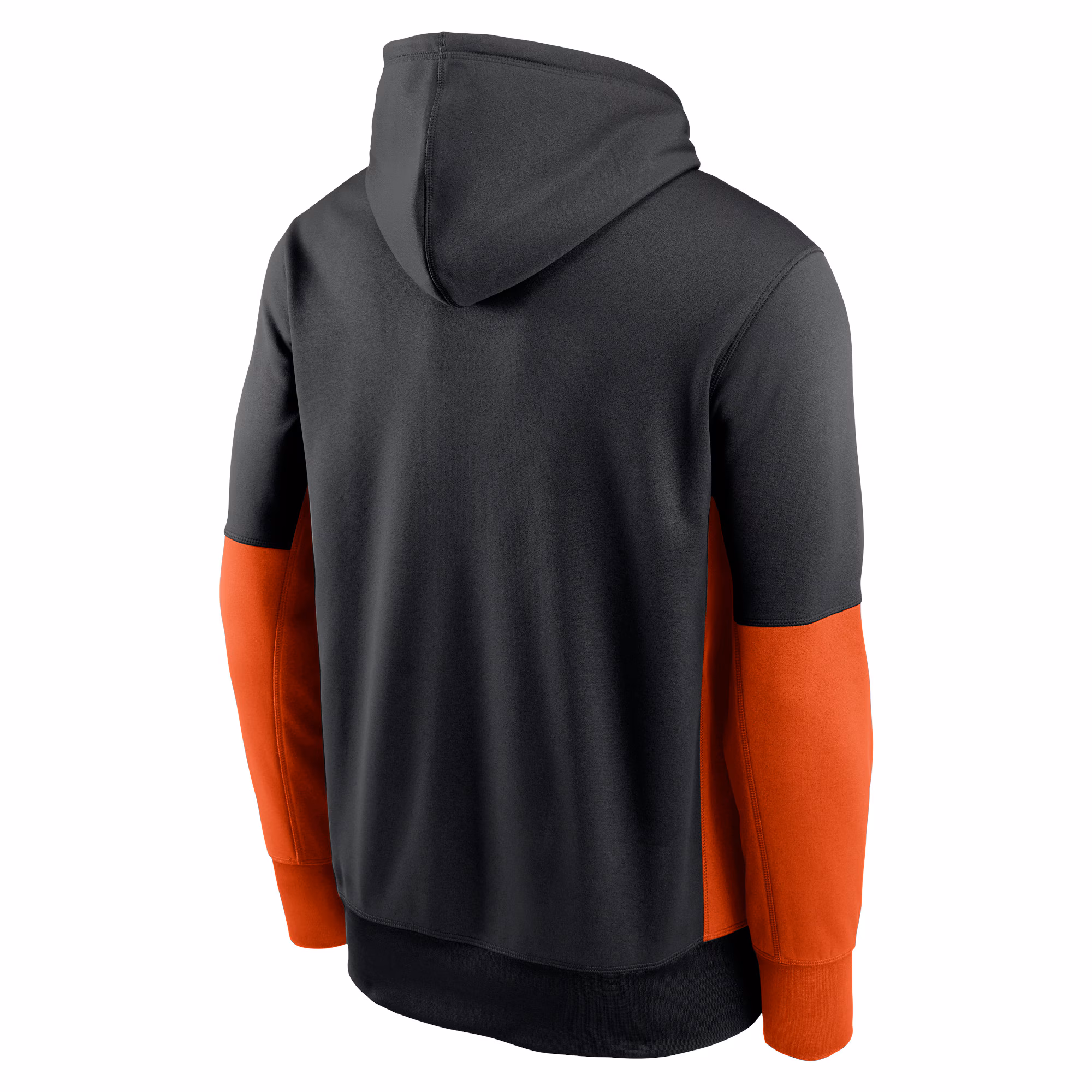 Chicago Bears Color Block Fleece Performance Pullover Hoodie - Black