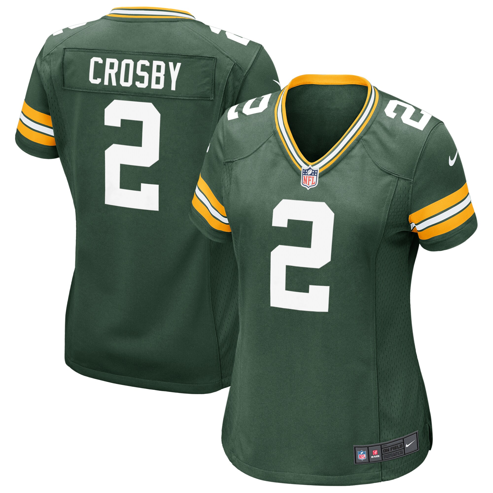 Mason Crosby Green Bay Packers  Women's Game Jersey - Green