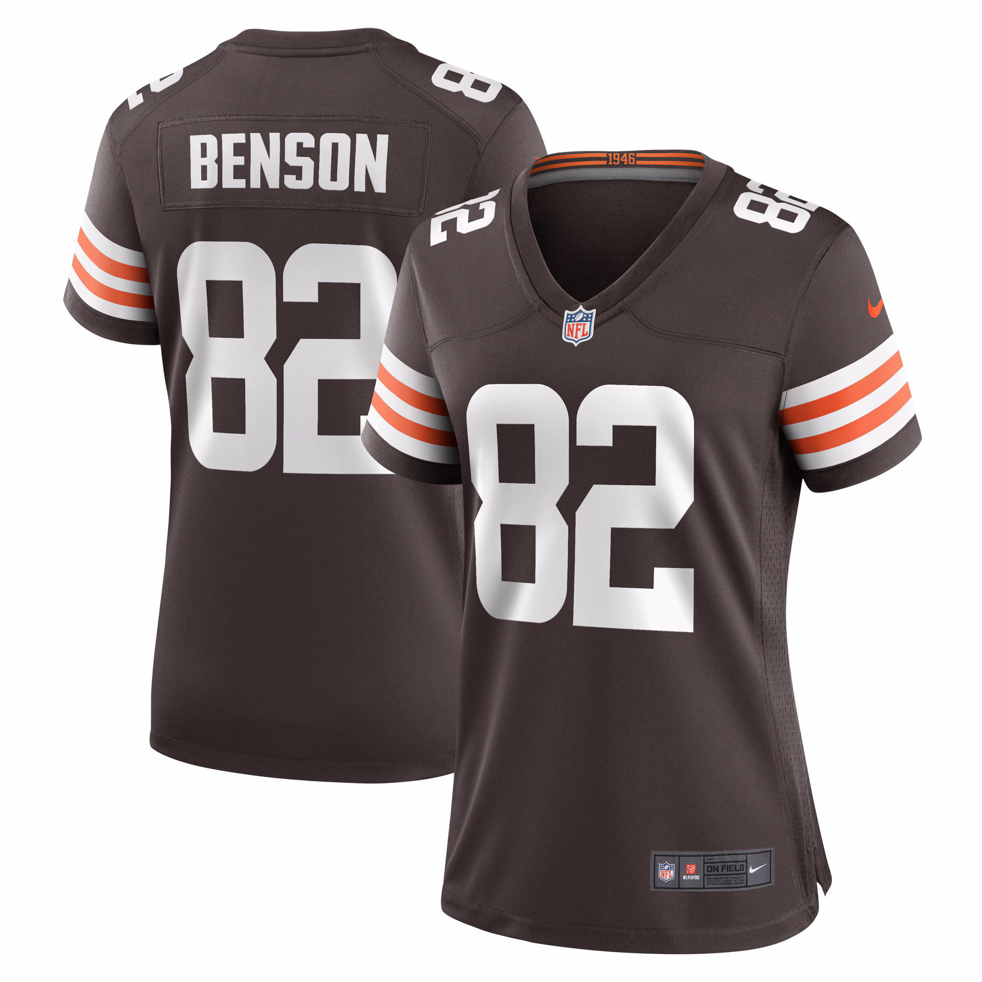 Trinity Benson Cleveland Browns Women's Team Game Jersey -  Brown