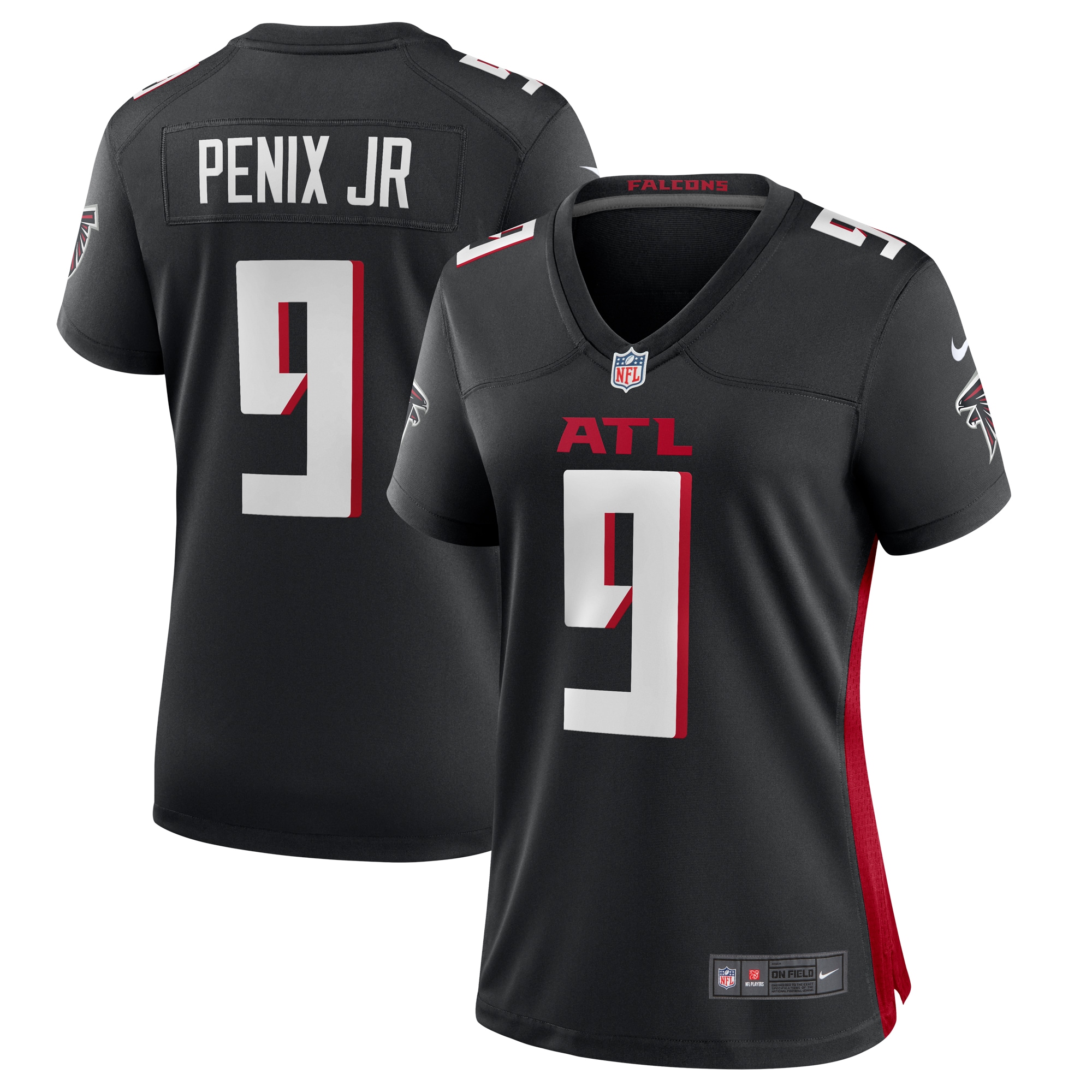 Michael Penix Jr. Atlanta Falcons Women's Game Jersey -  Black