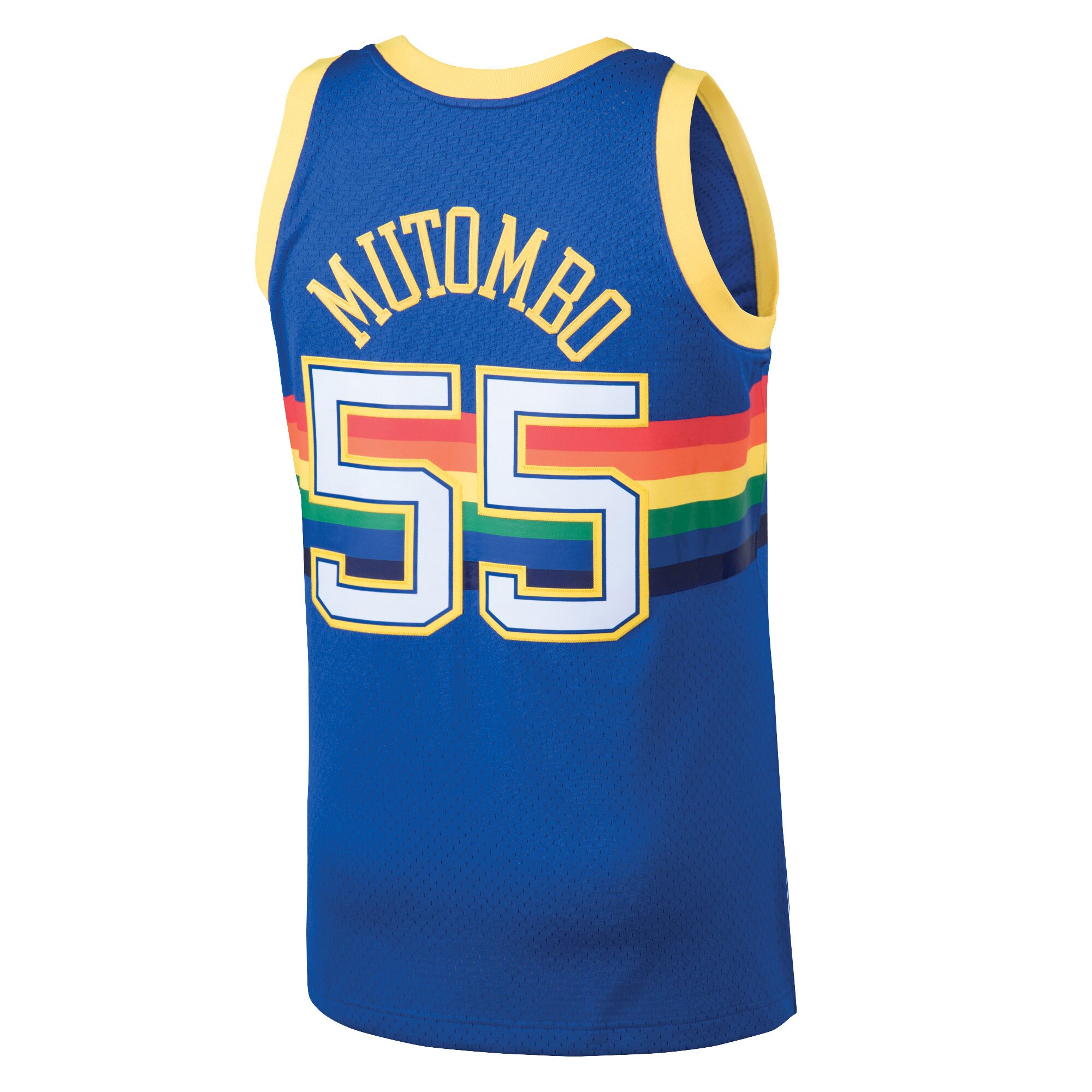 Dikembe Mutombo Denver Nuggets Mitchell & Ness 1991-92 Hardwood Classics Swingman Jersey - Blue