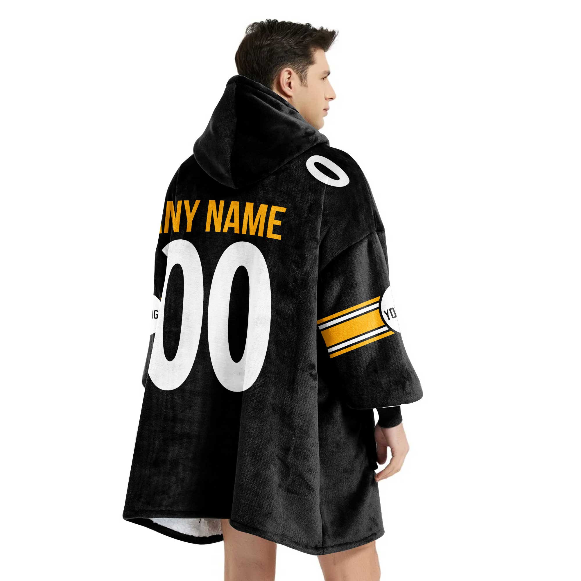 Adult Custom Blanket Hoodie Pittburgh Inspired Color