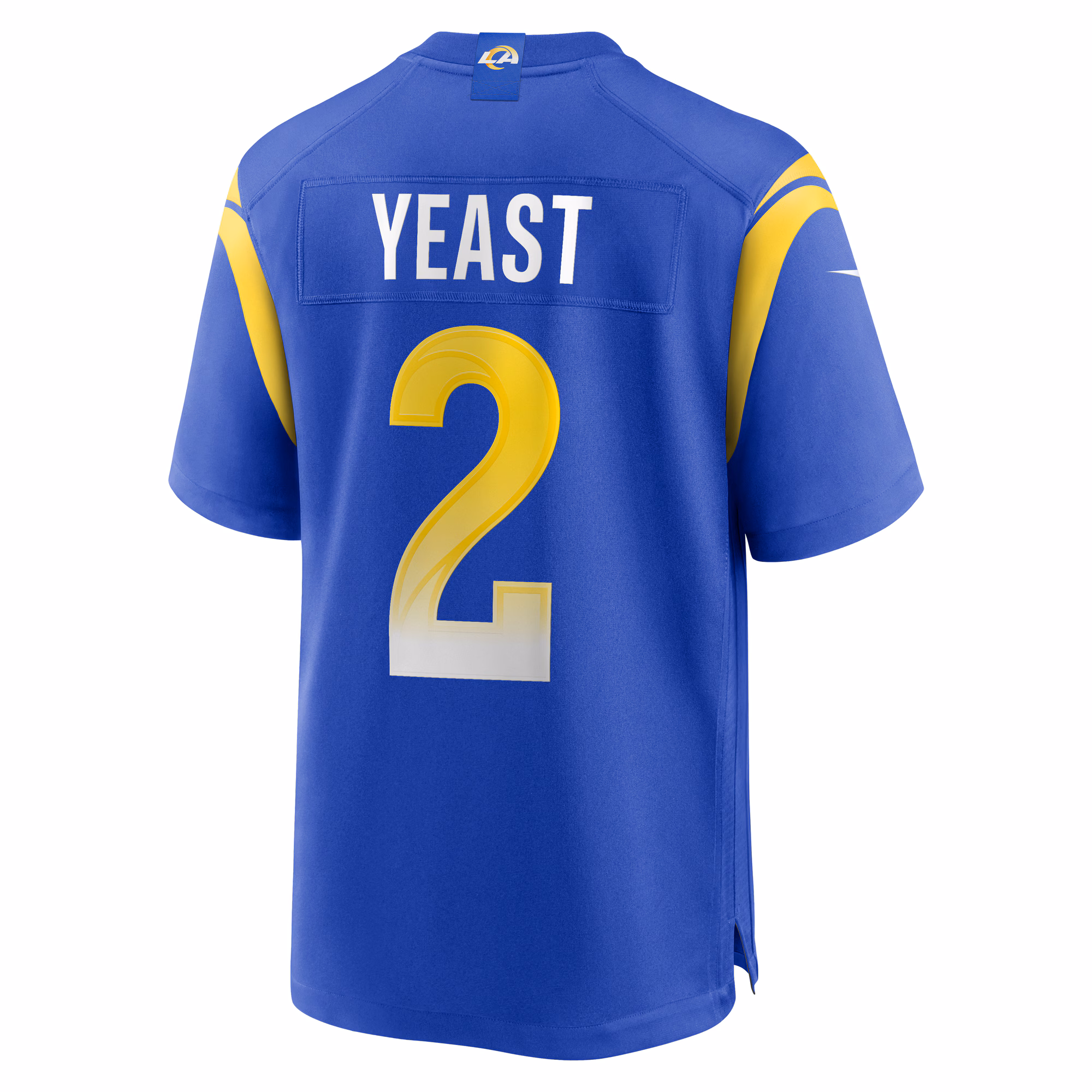 Russ Yeast Los Angeles Rams Home Game Jersey - Royal