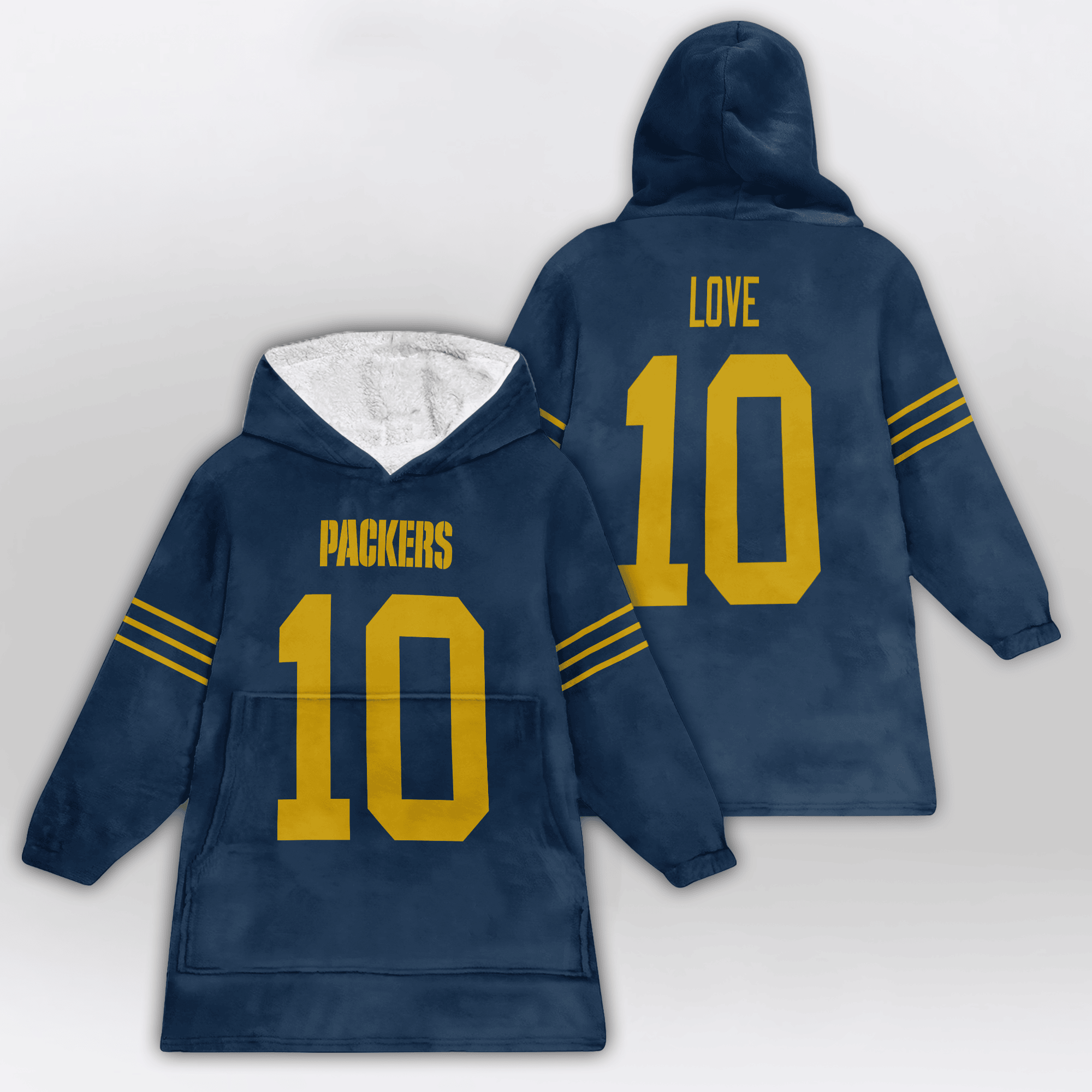 Kid J.L 10 Green Bay Football Unisex Blanket Hoodie