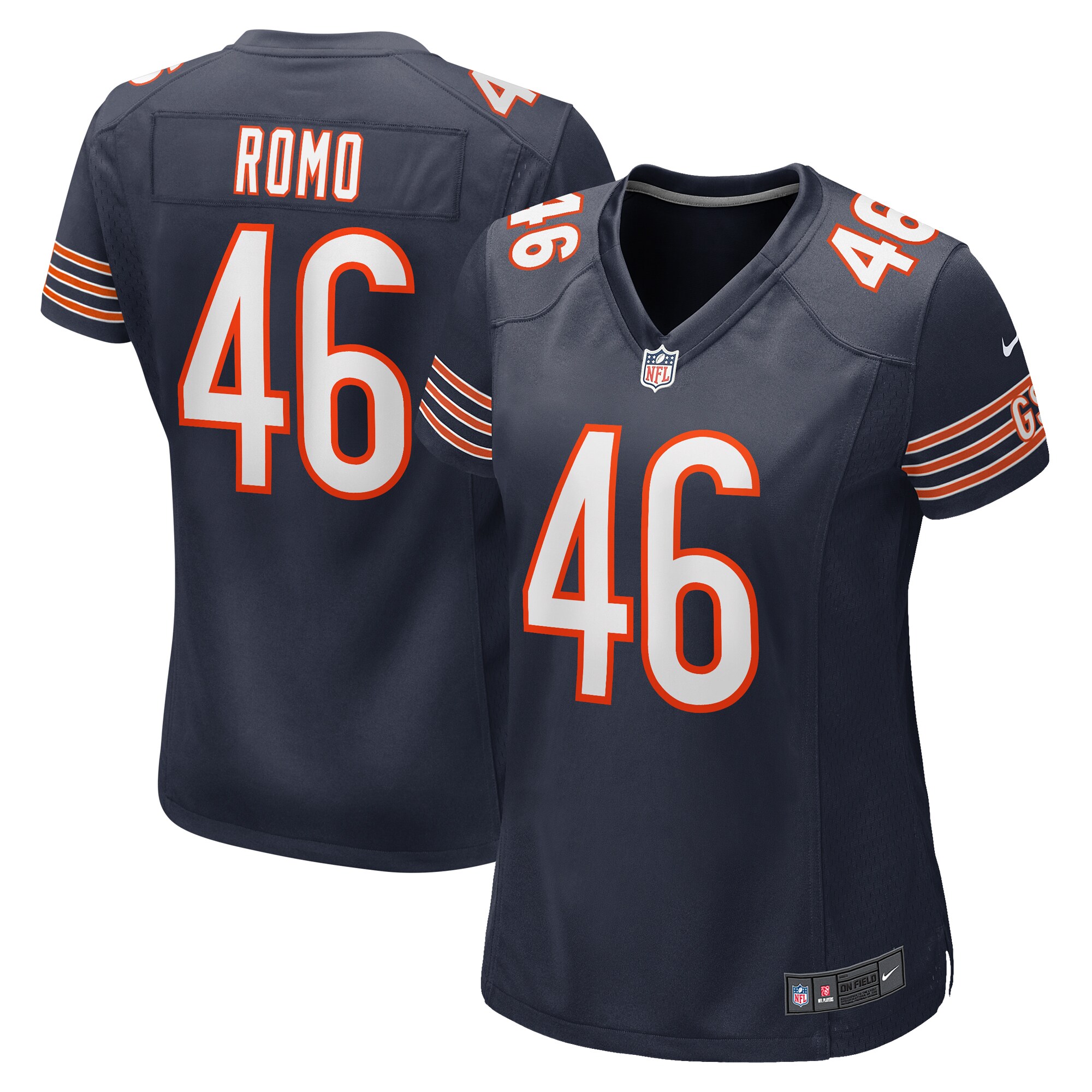 John Parker Romo Chicago Bears Women's Team Game Jersey -  Navy