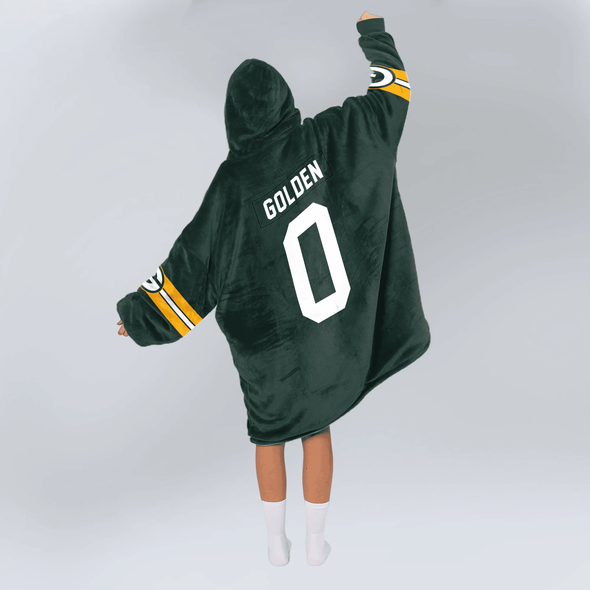 Adult 0 Green Bay Football Unisex Blanket Hoodie