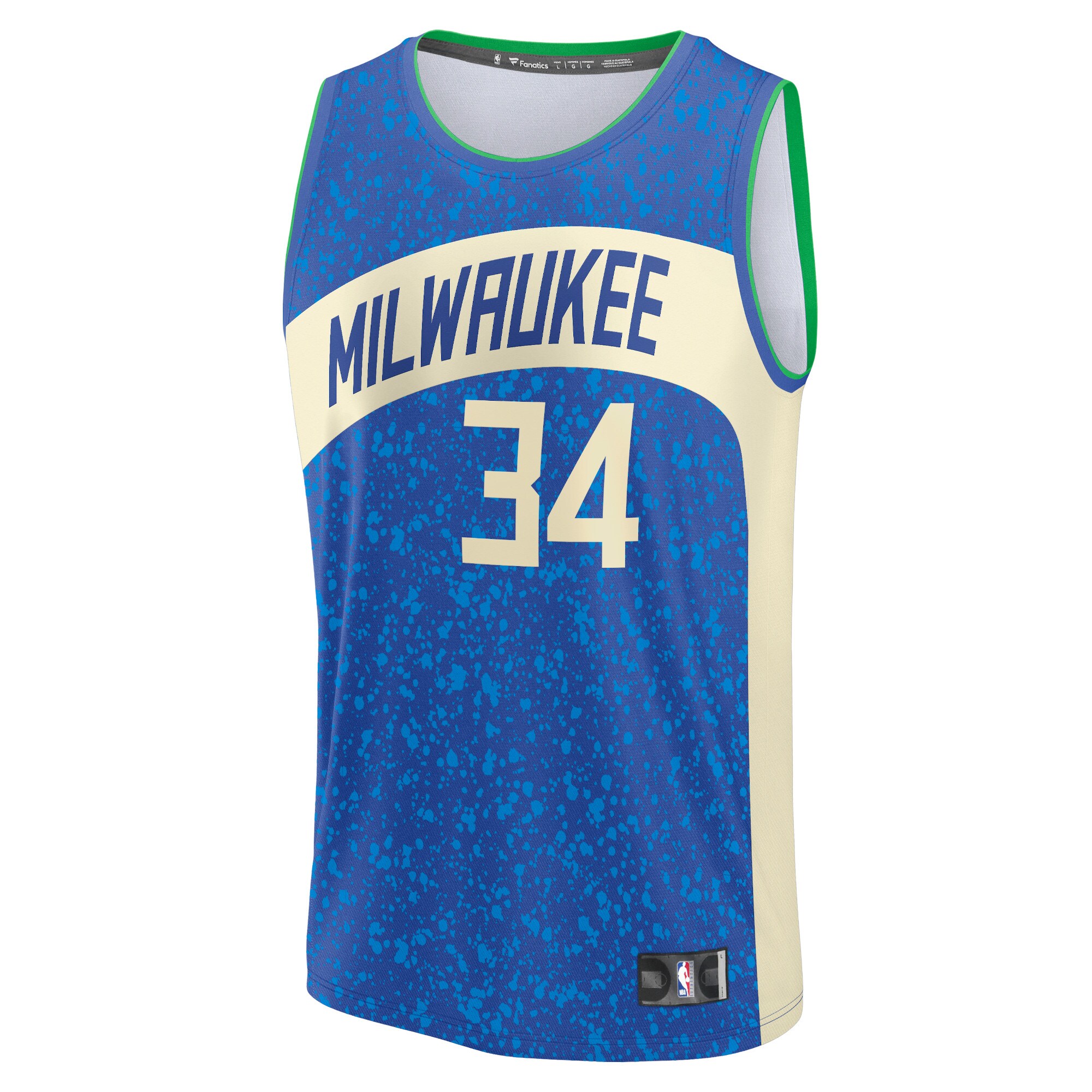 Youth Milwaukee Bucks Giannis Antetokounmpo  Royal 2023/24 Fast Break Jersey - City Edition