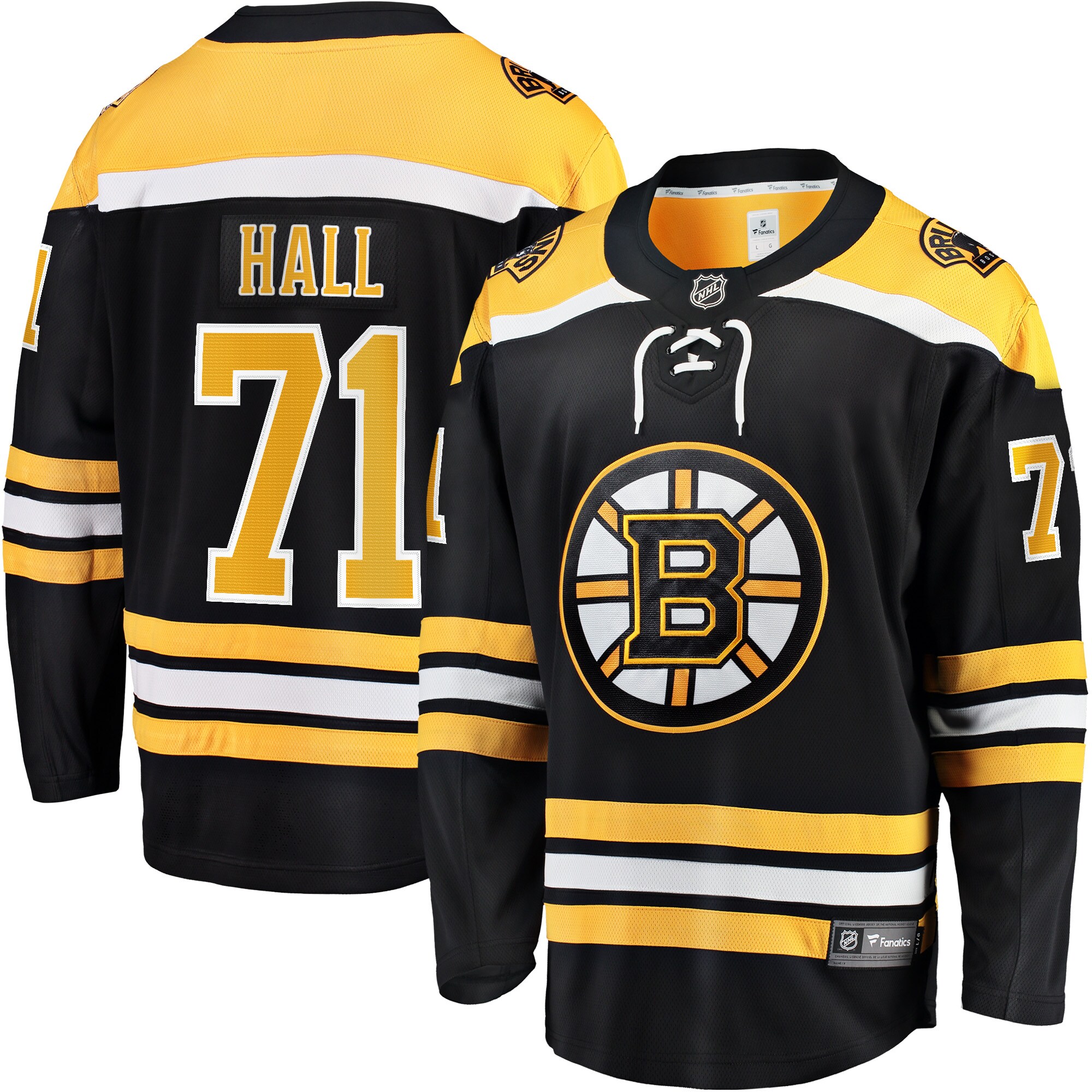 Taylor Hall Boston Bruins 2017/18 Home Breakaway Replica Jersey - Black