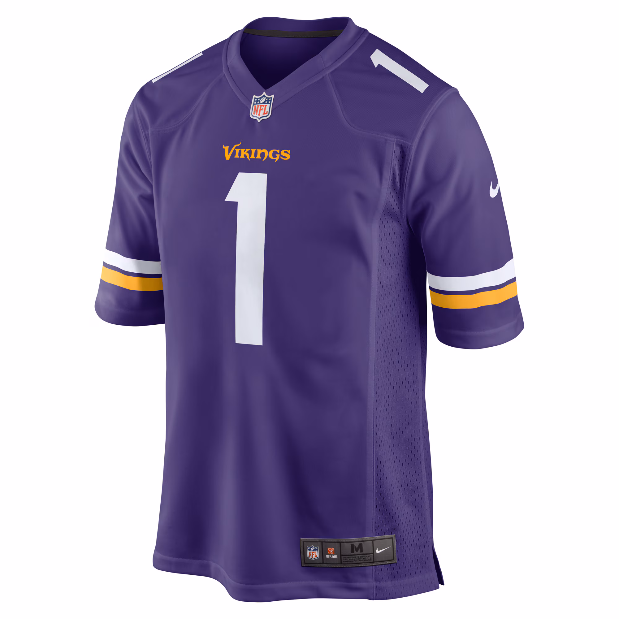Number 1 Groom Minnesota Vikings Game Jersey - Purple