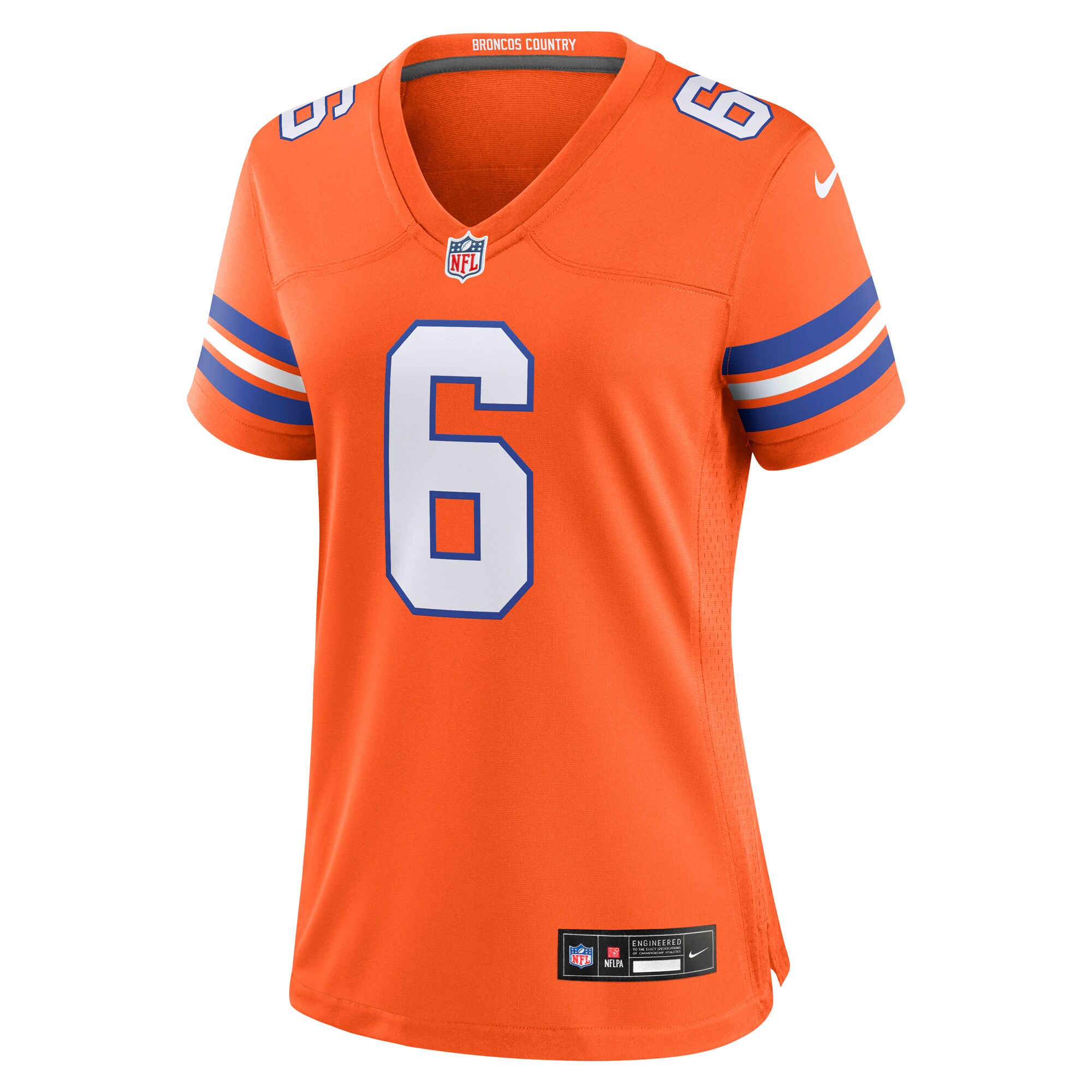 P.J. Locke III Denver Broncos Women's Mile High Collection 1977 Throwback Player Game Jersey - Orange