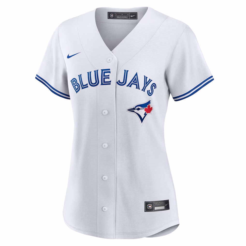 Toronto Blue Jays Women's #1 Bride Home Replica Jersey - White