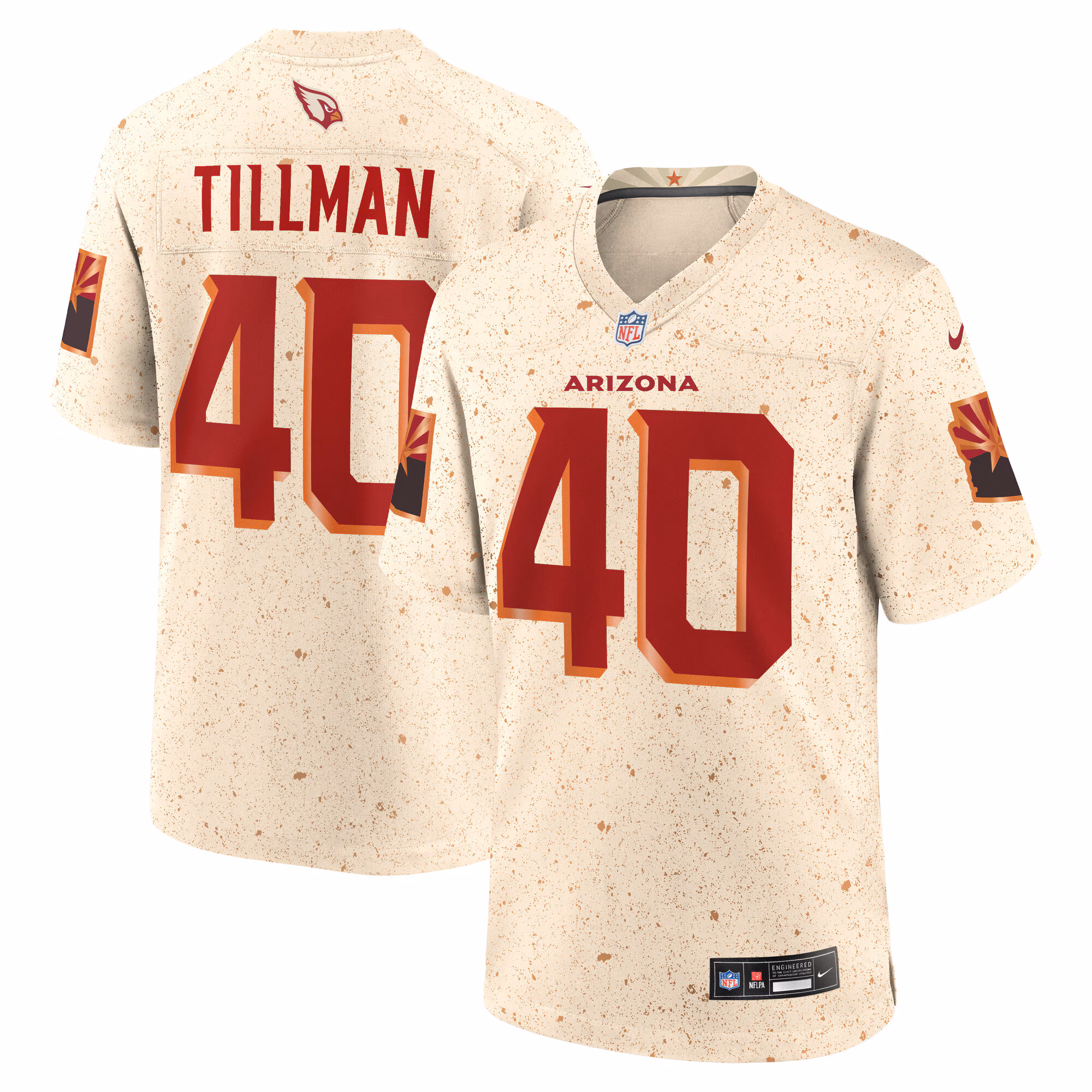 Pat Tillman #40 Arizona Cardinals 2025 Rivalries Collection Retired Player Game Jersey - Natural