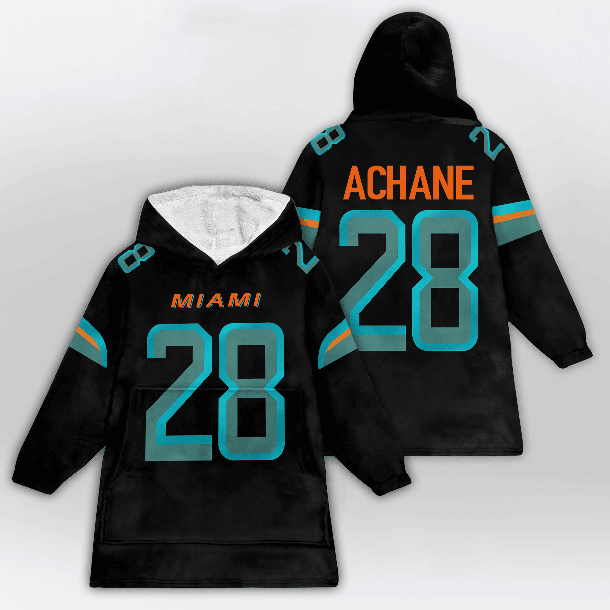 D.A 28 Miami Football Unisex Blanket Hoodie