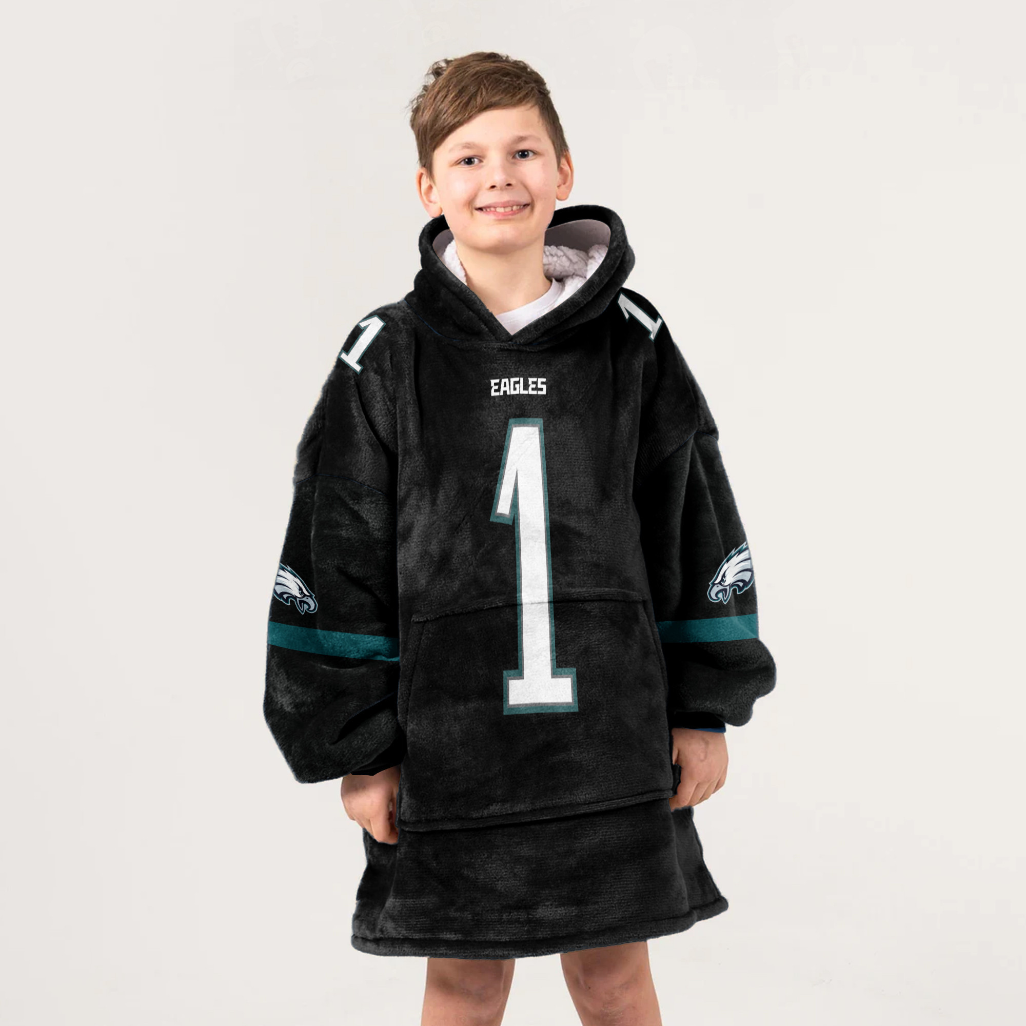 Adult 1 Philadelphia Football Unisex Blanket Hoodie