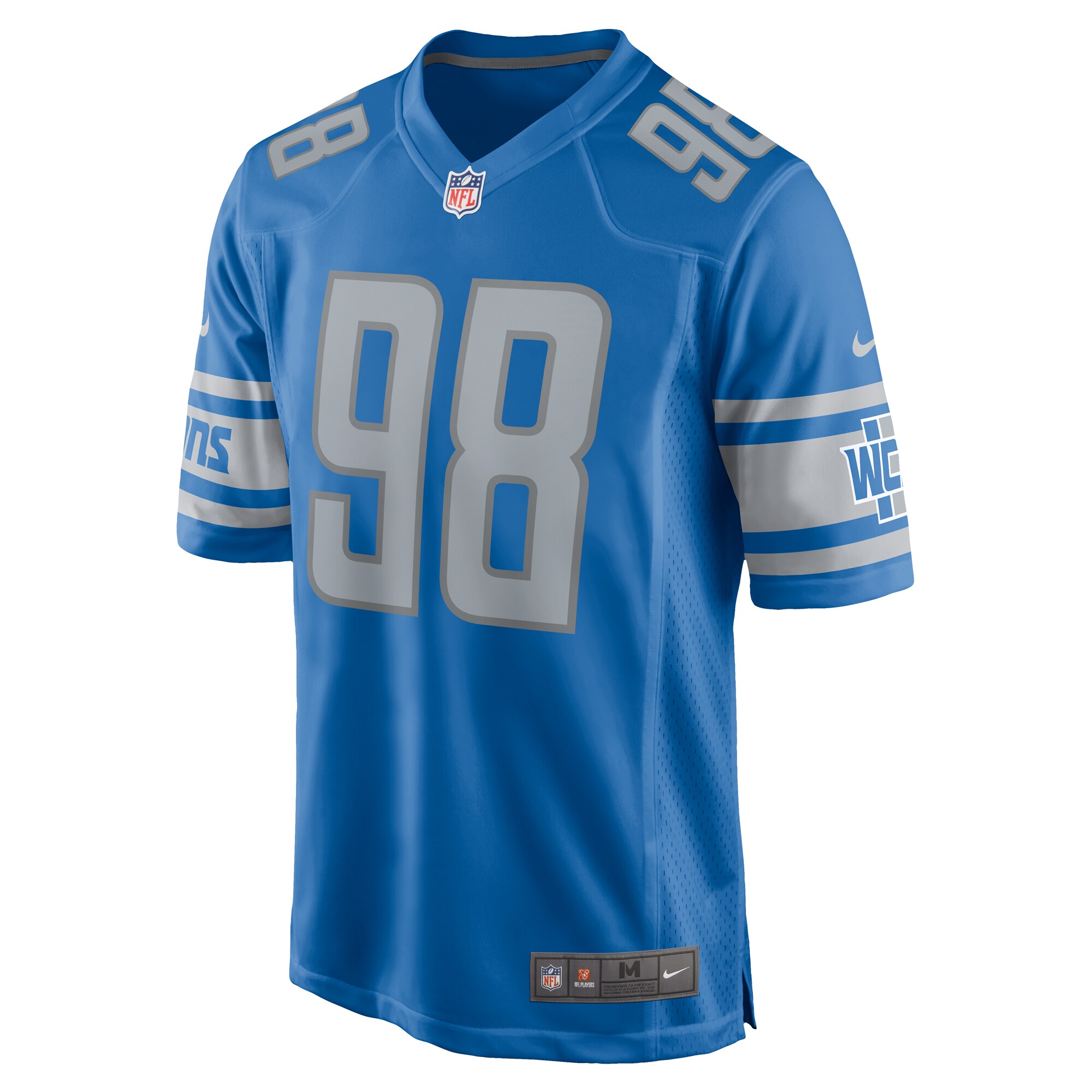 Brodric Martin Detroit Lions  Team Game Jersey - Blue