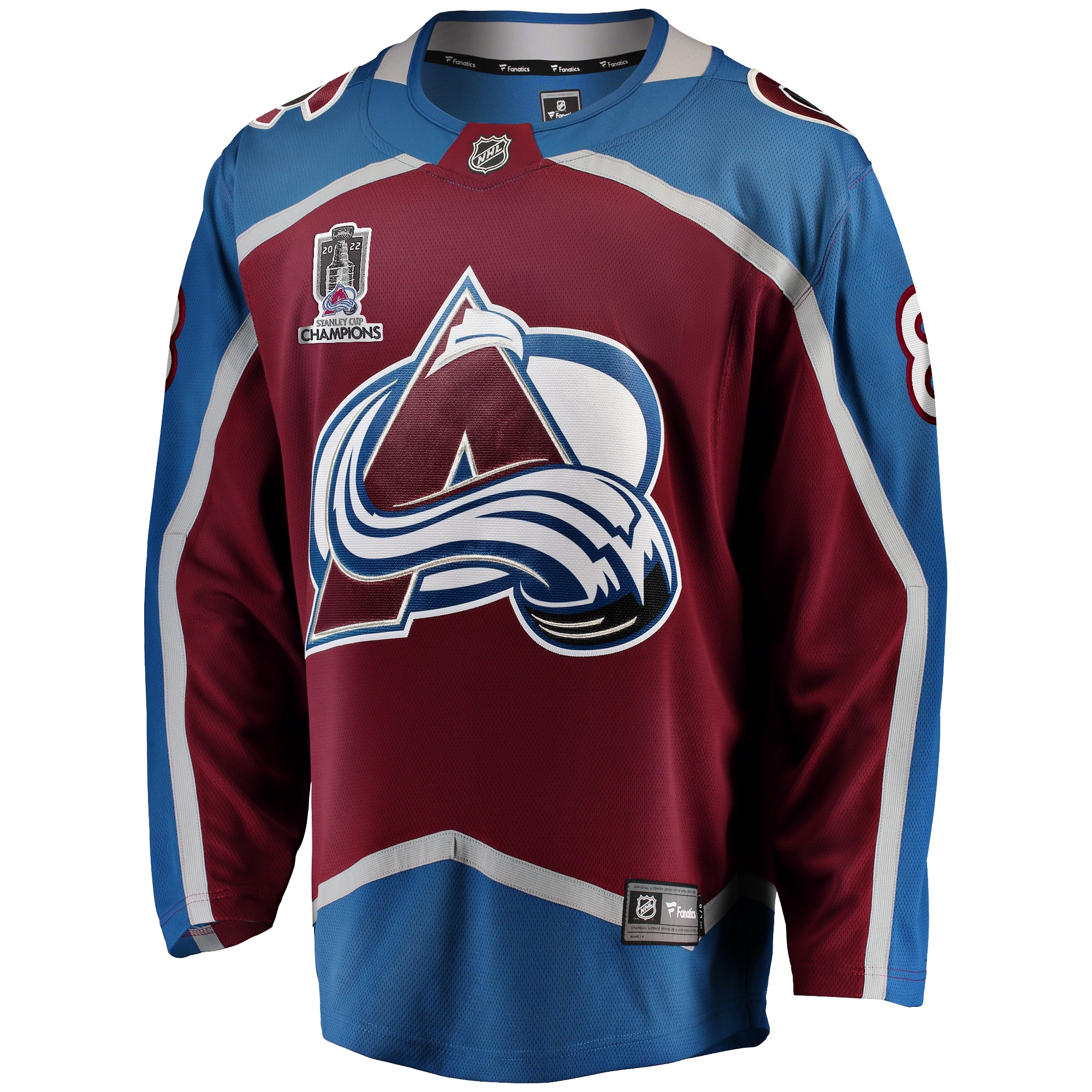 Cale Makar Colorado Avalanche Home 2022 Stanley Cup Champions Breakaway Player Jersey - Burgundy