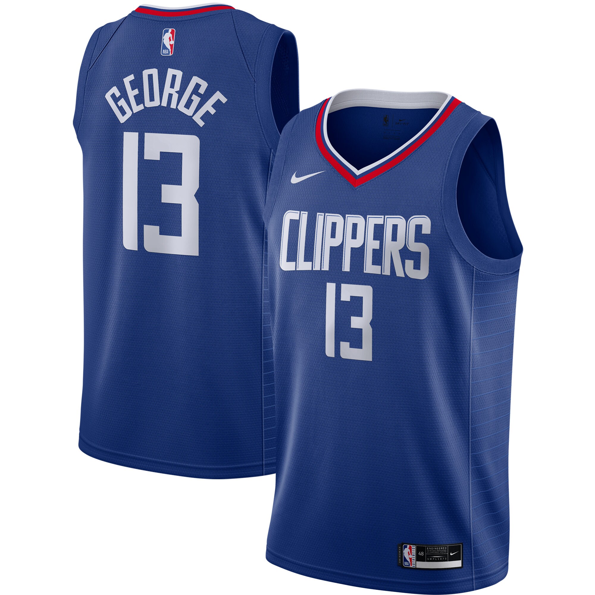 Paul George LA Clippers 2020/21 Swingman Jersey - Royal - Icon Edition