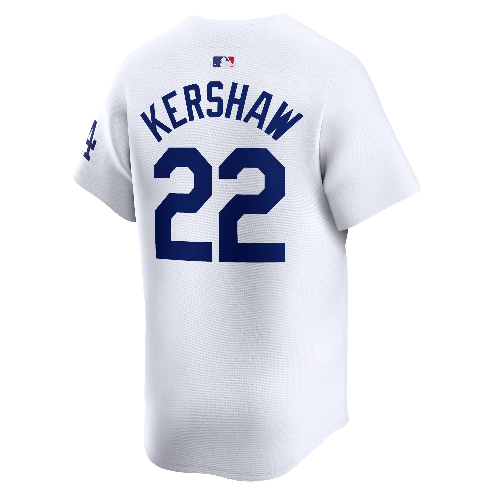 Men's Los Angeles Dodgers Clayton Kershaw  White Home Limited Player Jersey