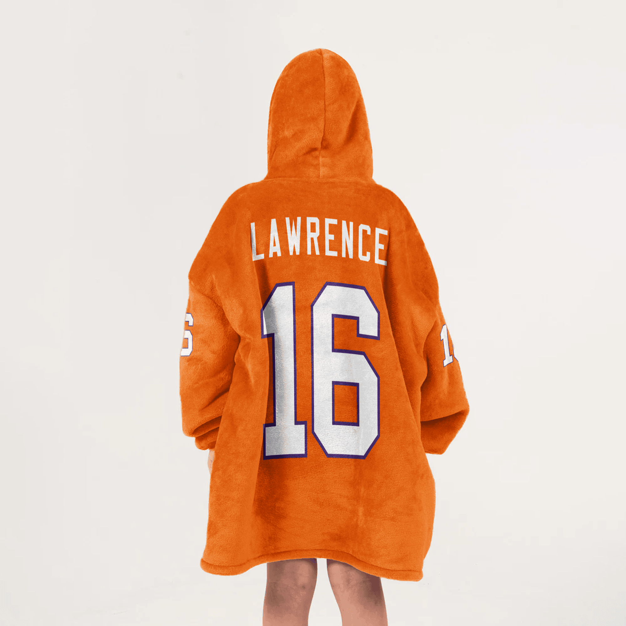 Kid 16 Clemson Football Unisex Blanket Hoodie