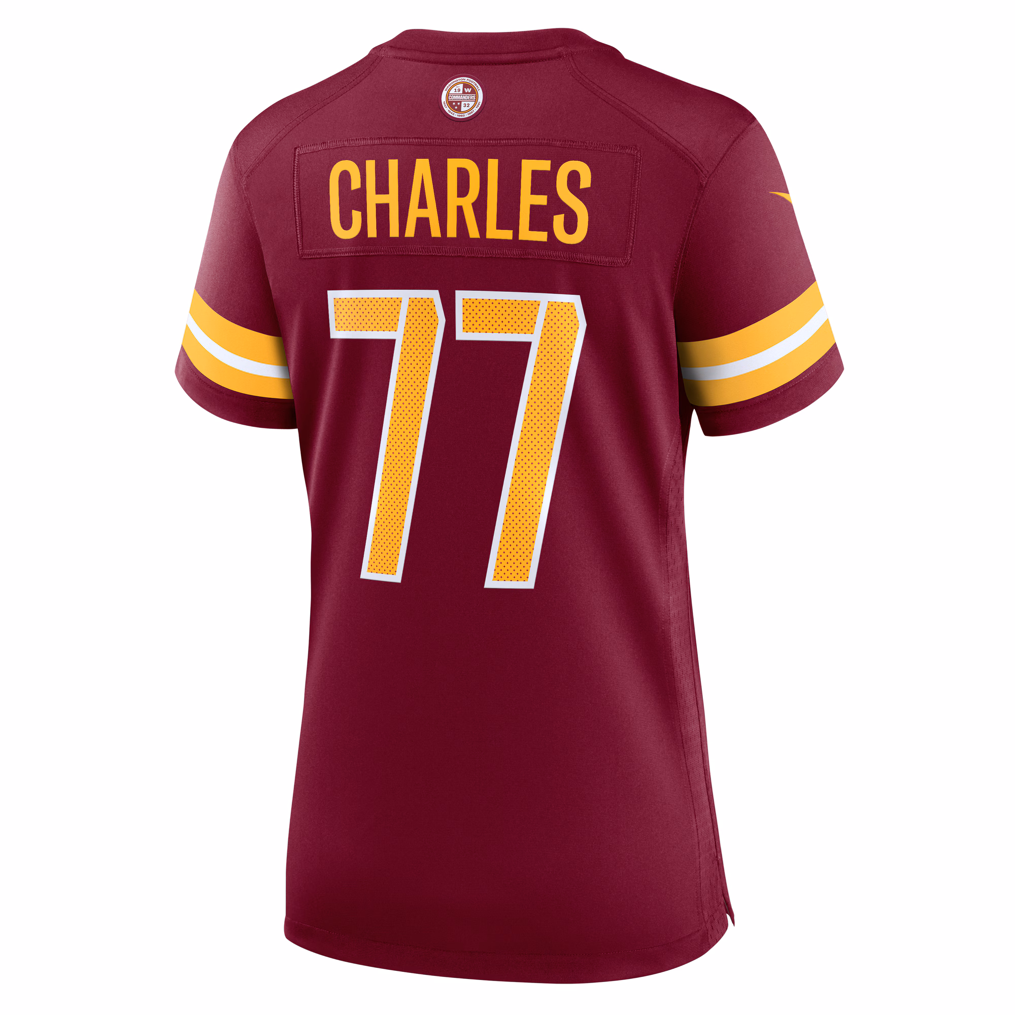 Saahdiq Charles Washington Commanders Women's  Game Jersey -  Burgundy