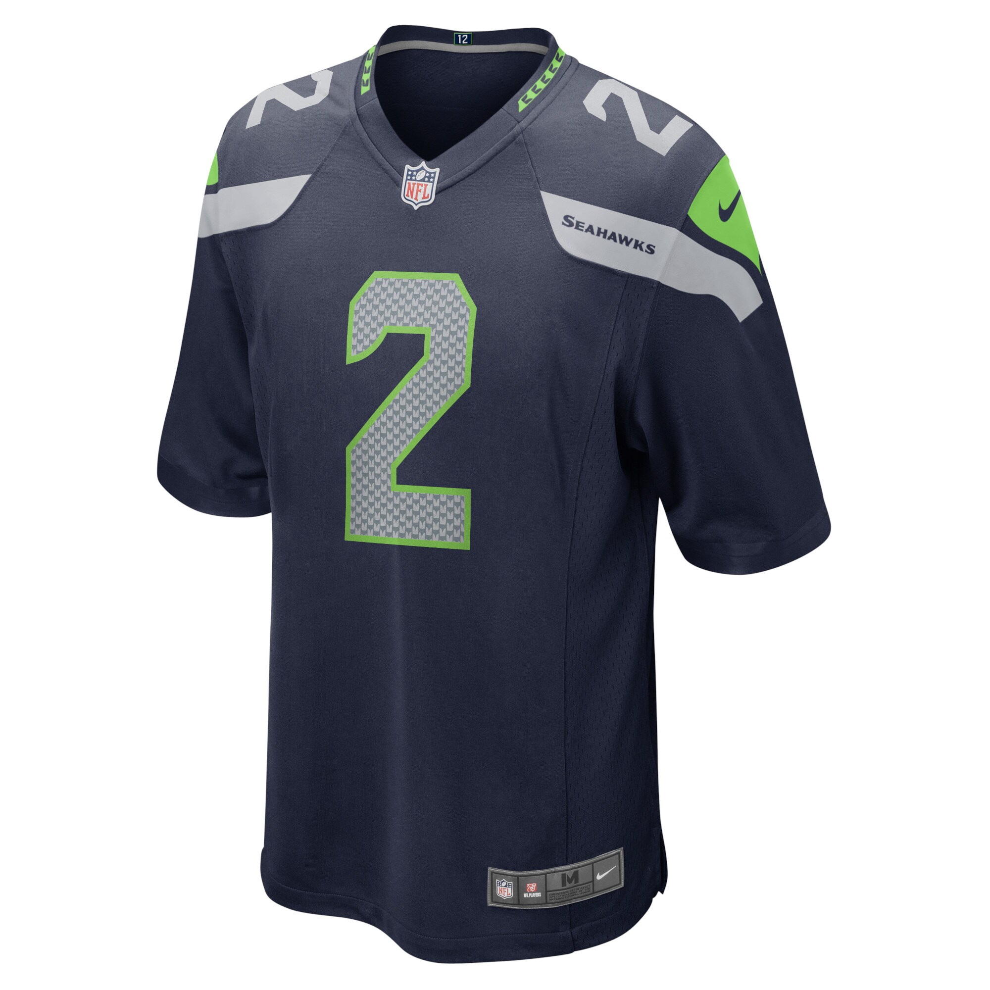 Drew Lock Seattle Seahawks  Game Jersey - College Navy