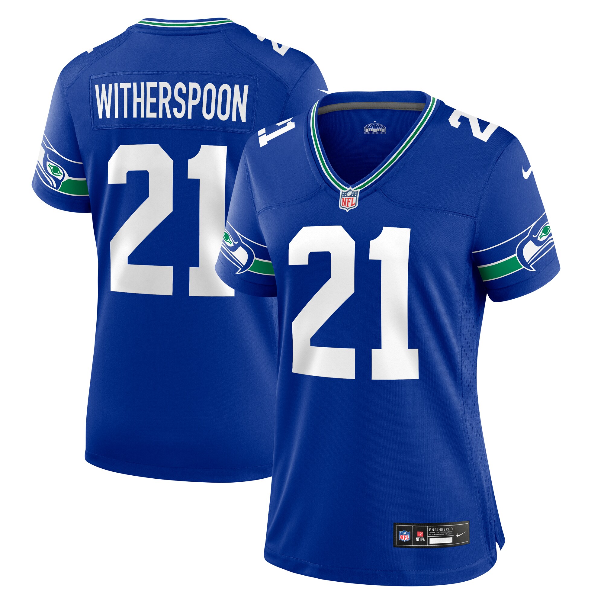 Devon Witherspoon Seattle Seahawks Women's Throwback Player Game Jersey - Royal