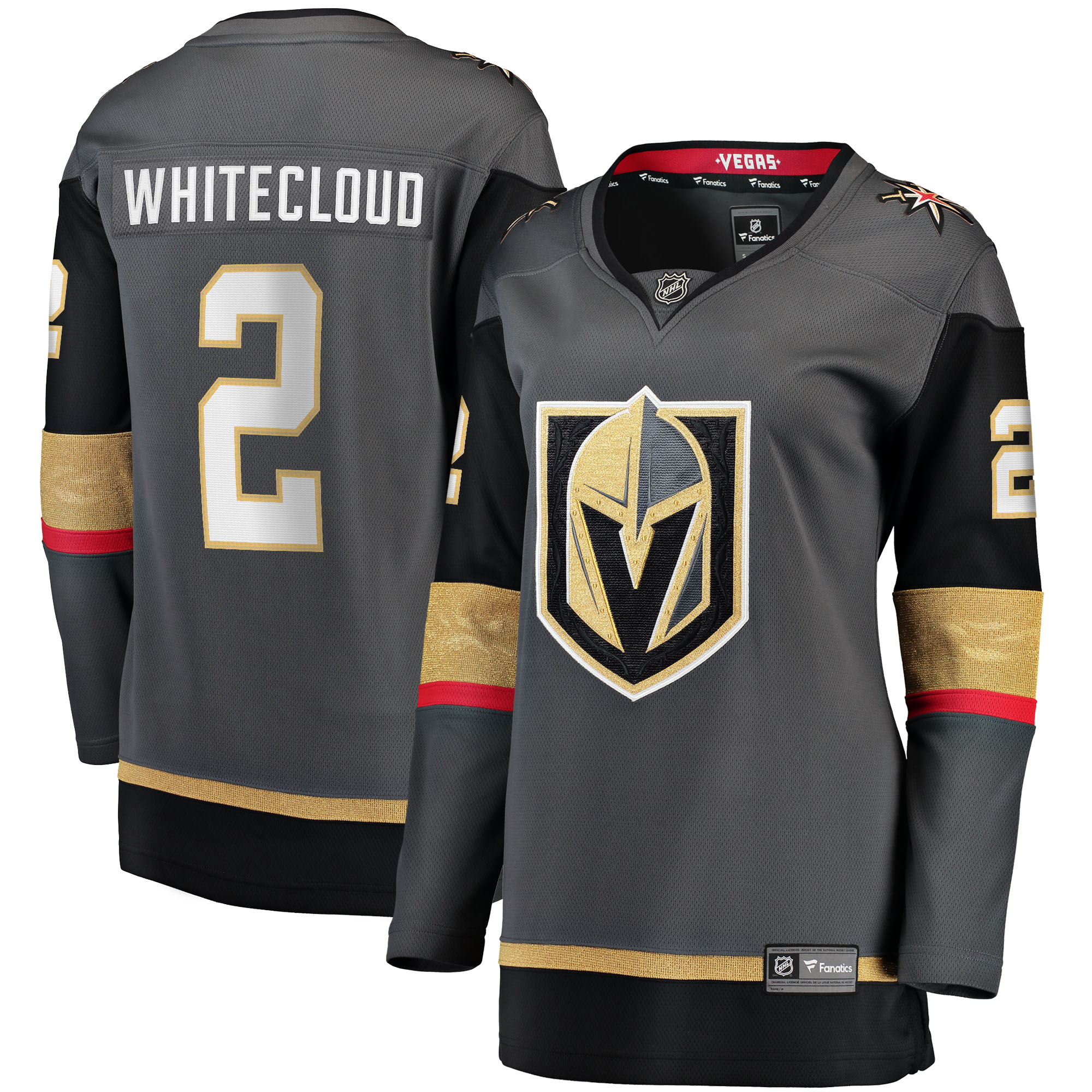 Zach Whitecloud Vegas Golden Knights Women's Alternate Breakaway Jersey - Gray