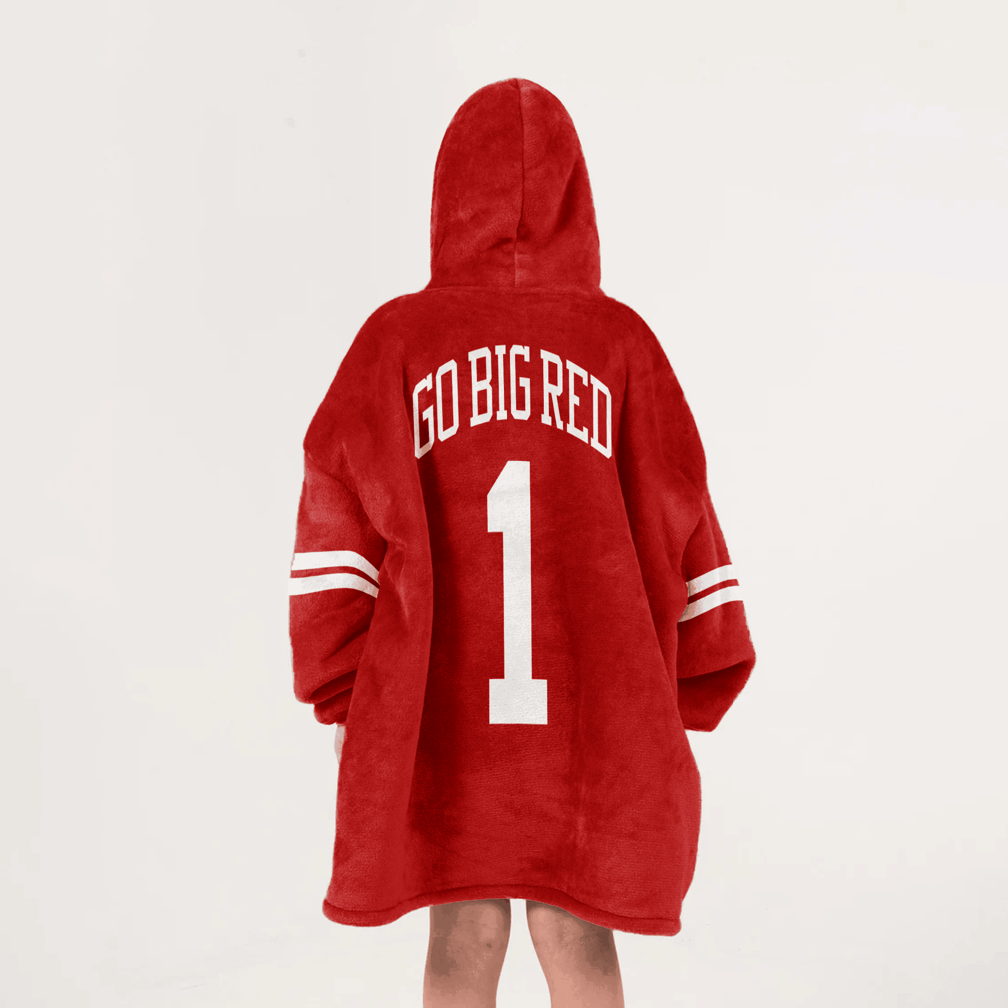Kid 1 Nebraska Football Unisex Blanket Hoodie