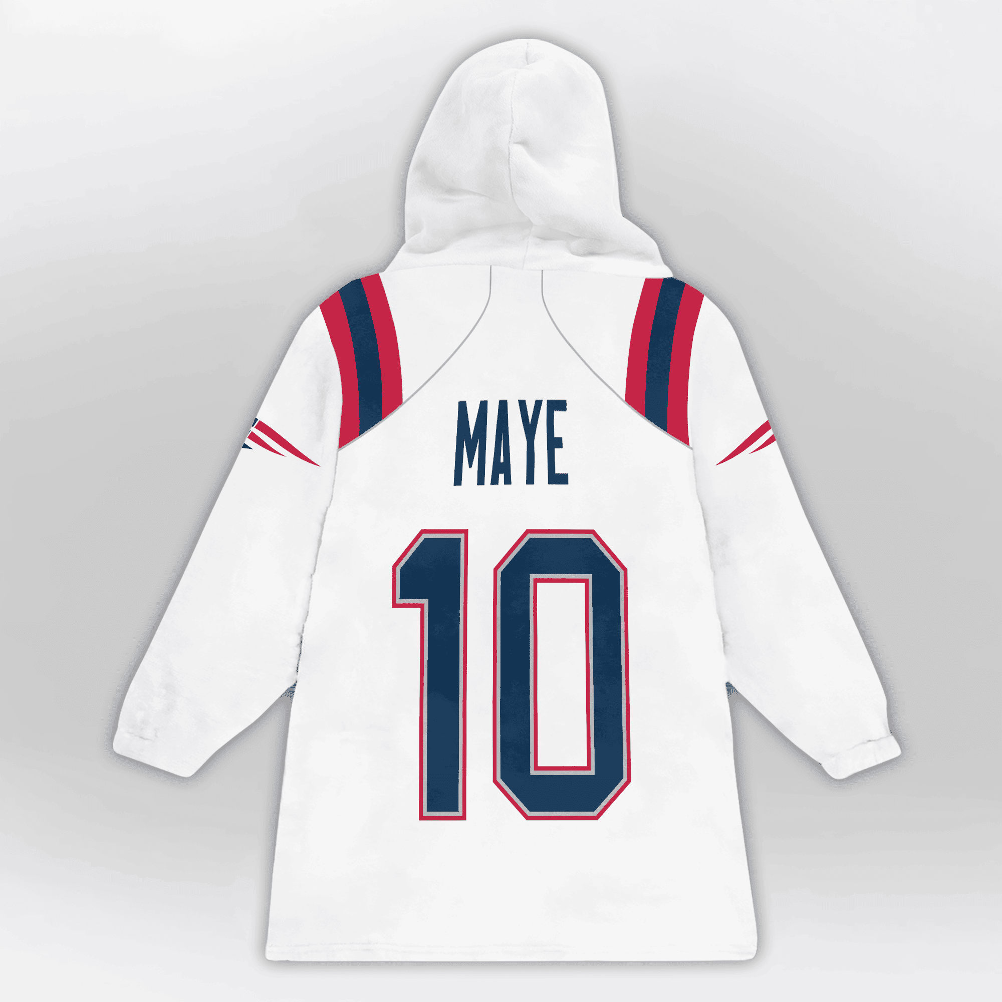 Kid 10 New England Football Unisex Blanket Hoodie