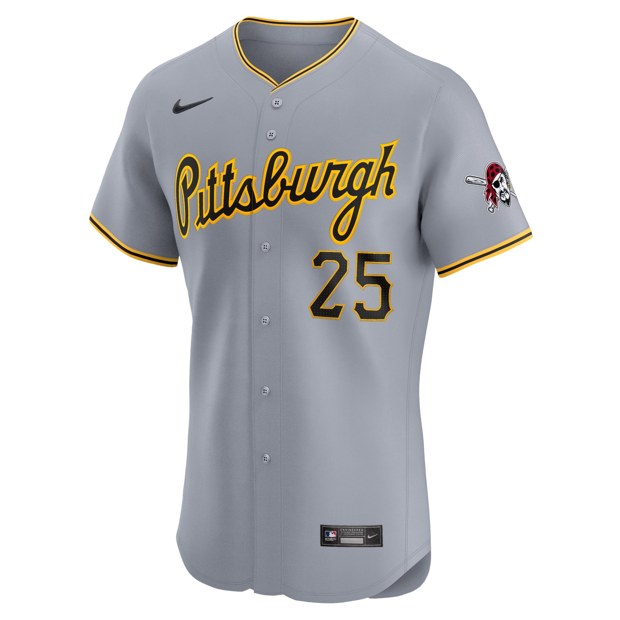 Men's Pittsburgh Pirates Adam LaRoche  Gray Road Elite Player Jersey