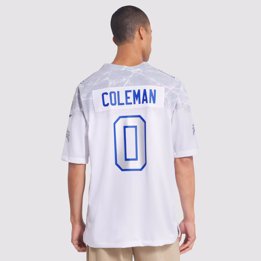 Keon Coleman #0 Buffalo Bills 2025 Rivalries Collection Game Jersey - White