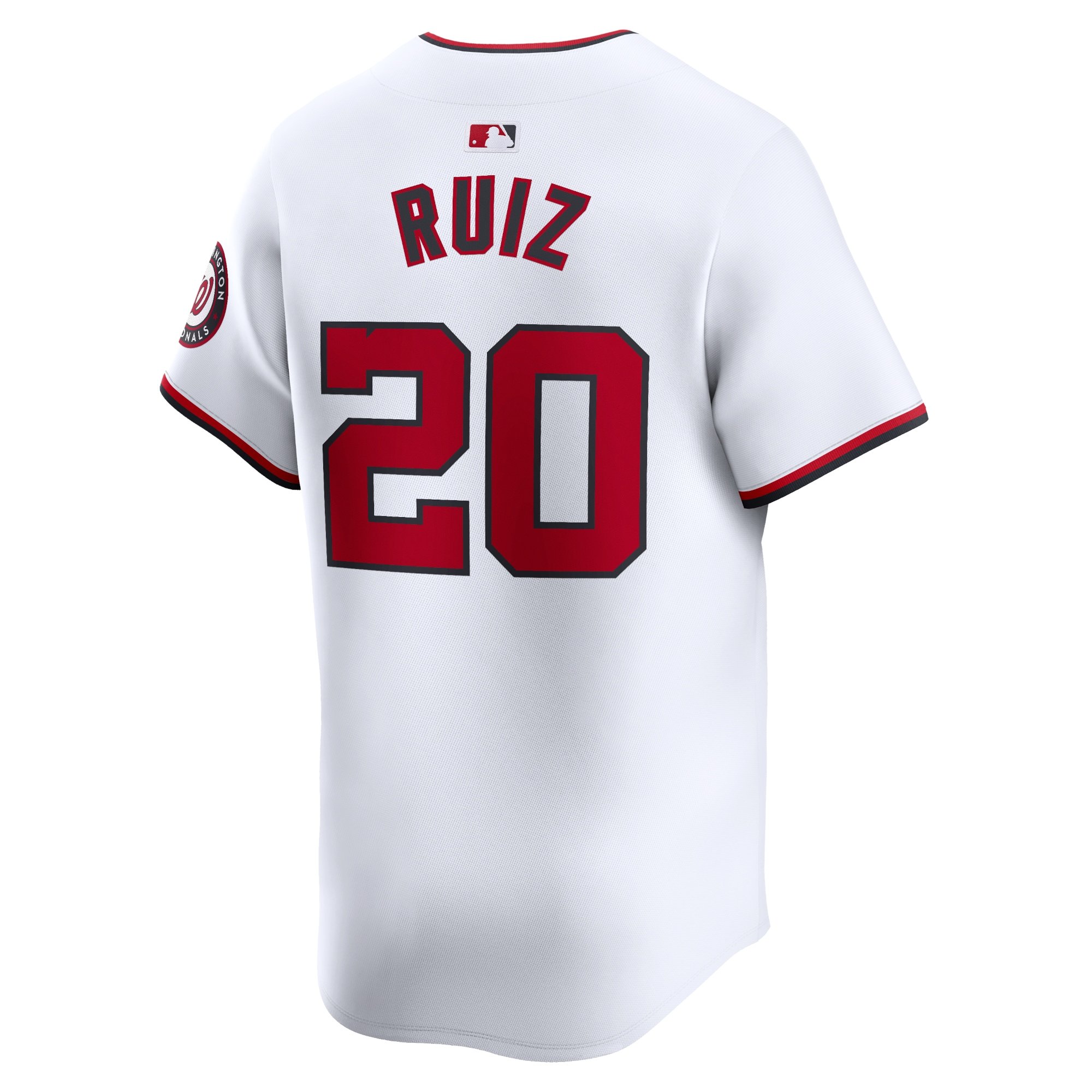 Men's Washington Nationals Keibert Ruiz  White Home Limited Player Jersey
