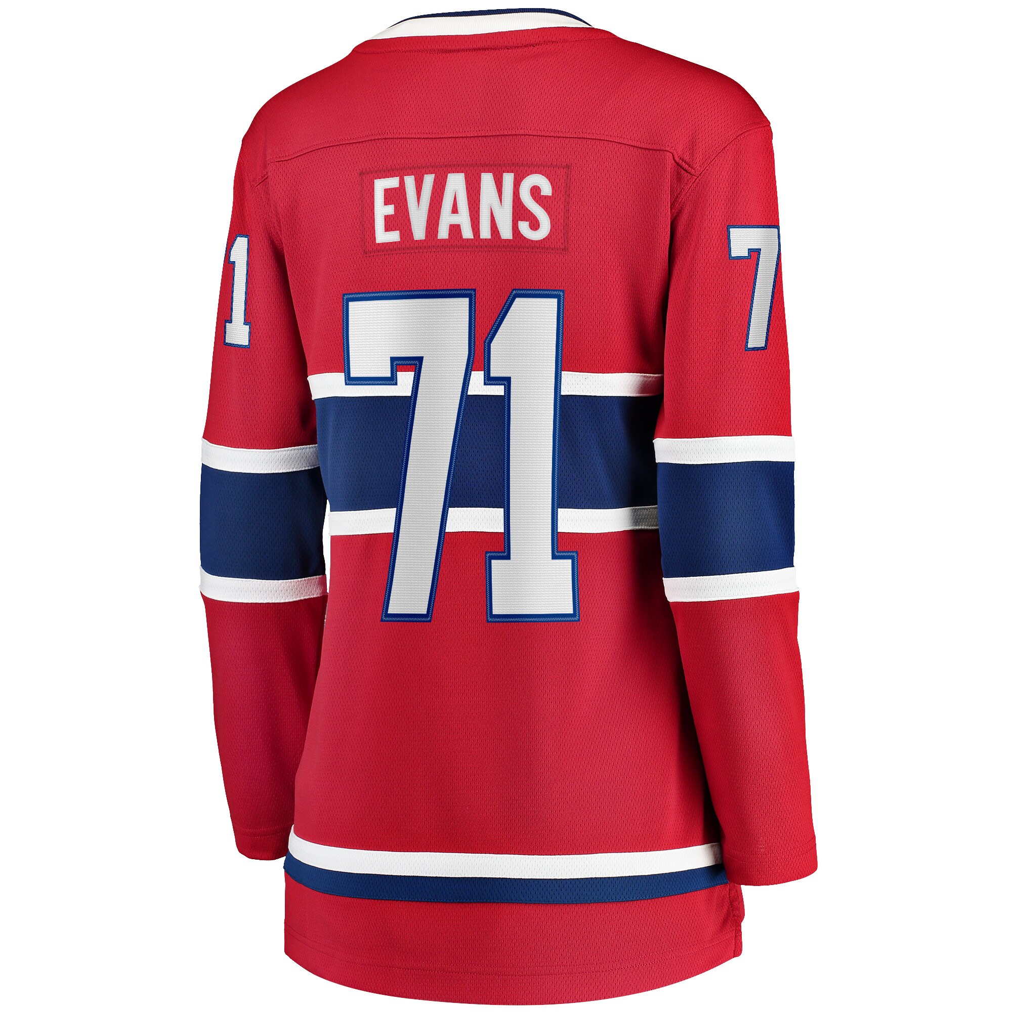 Jake Evans Montreal Canadiens Women's Home Breakaway Player Jersey - Red