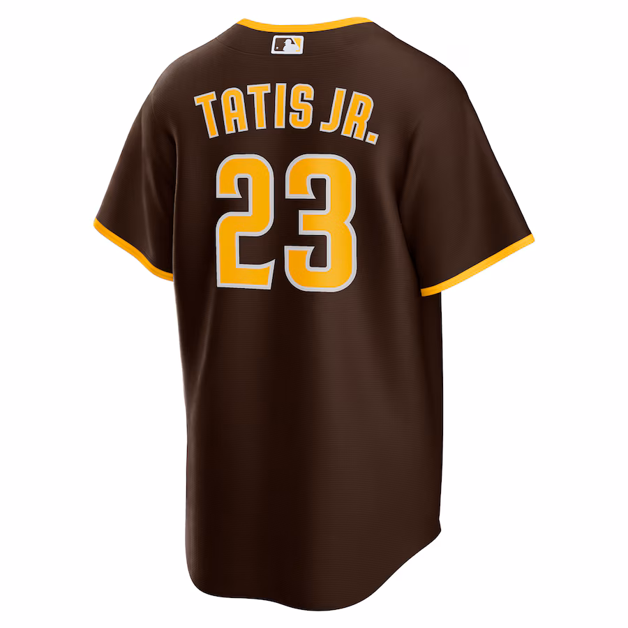 Men's San Diego Padres #23 Fernando Tatis Jr. Brown Alternate Replica Player Jersey