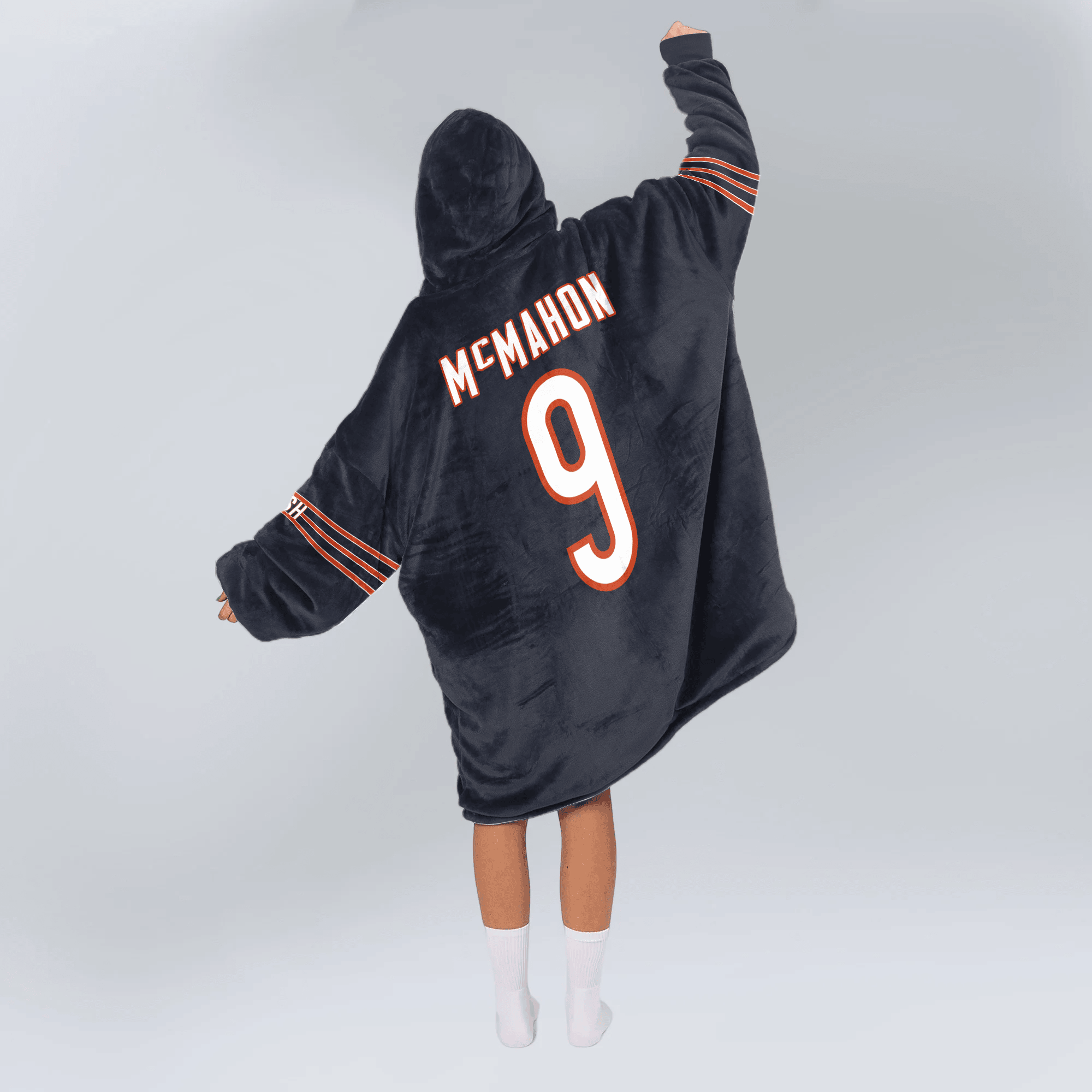 Adult J.M 9 Chicago Football Unisex Blanket Hoodie