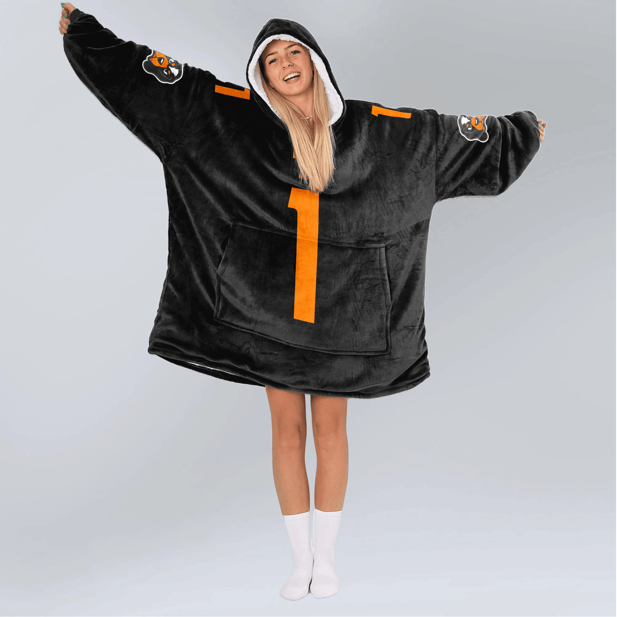 Adult 1 Tennessee Football Unisex Blanket Hoodie