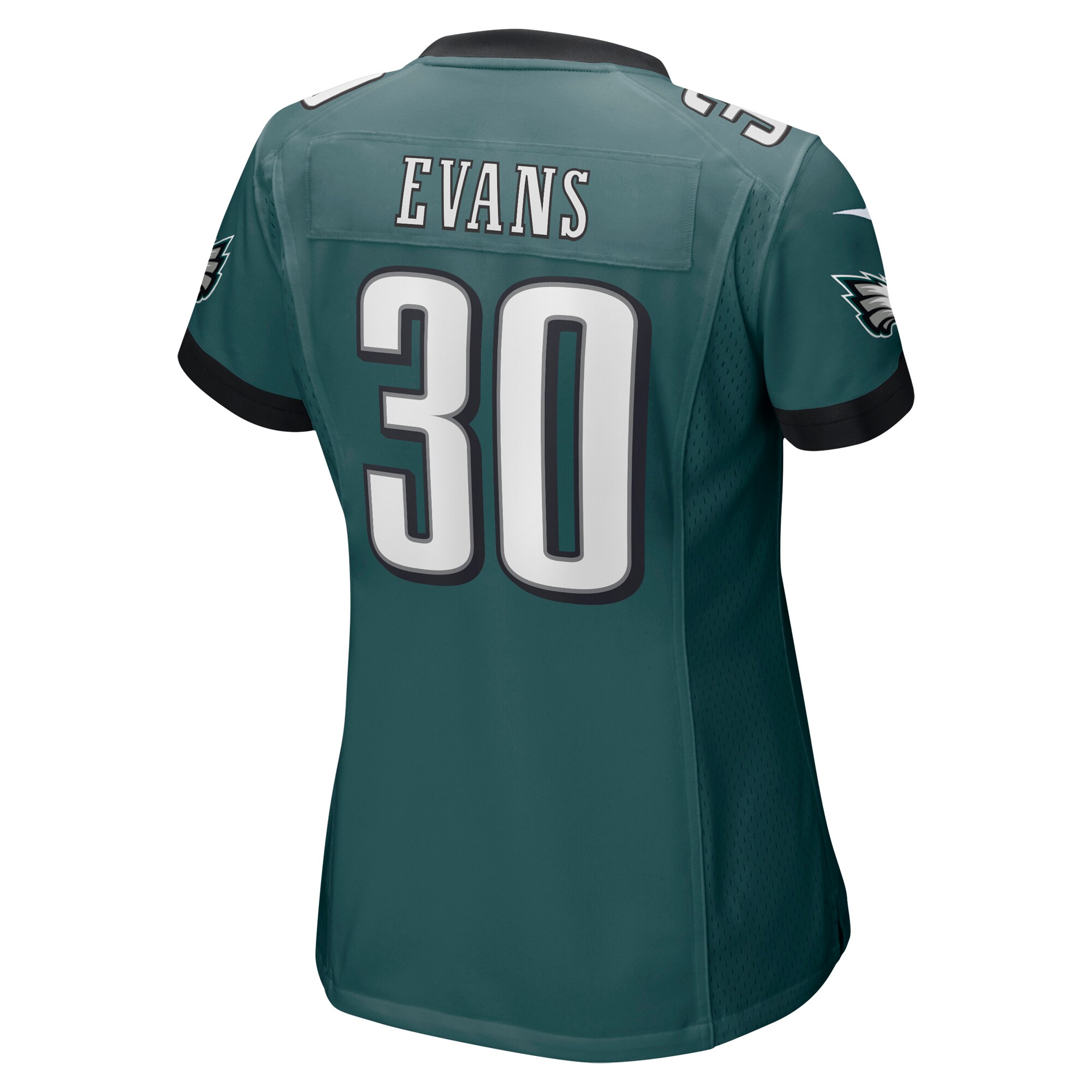 Justin Evans Philadelphia Eagles  Women's Game Player Jersey - Midnight Green