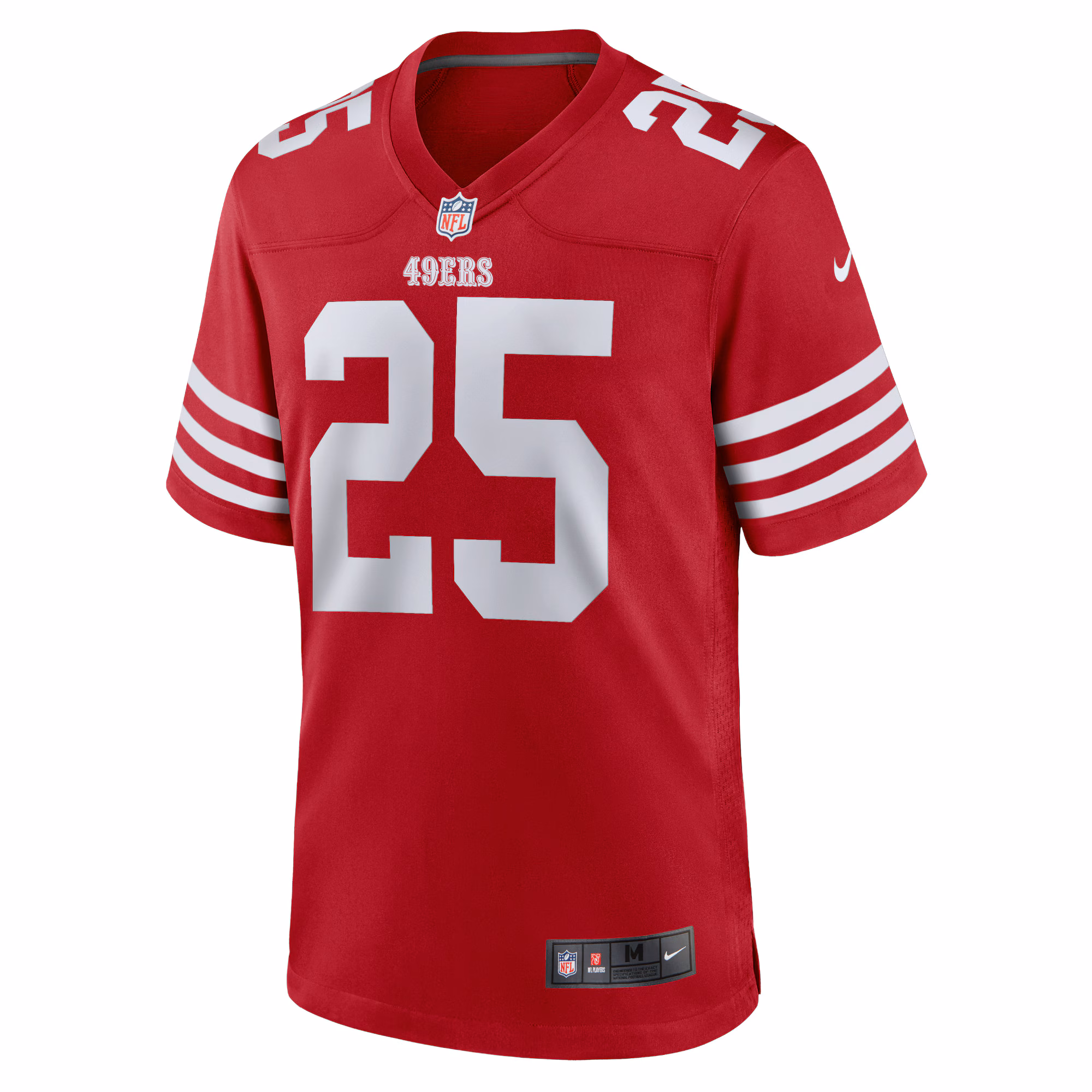 Elijah Mitchell San Francisco 49ers Team Player Game Jersey - Scarlet