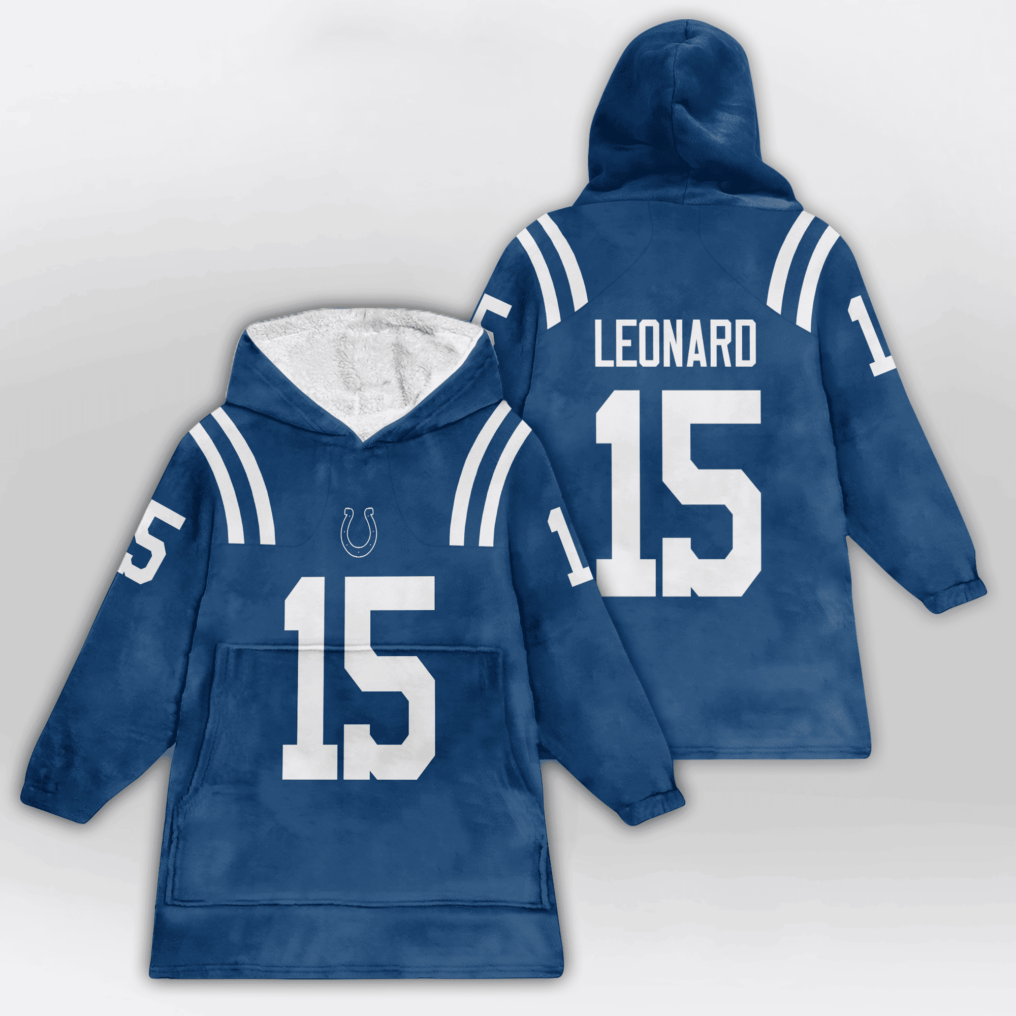 Kid 15 Indianapolis Football Unisex Blanket Hoodie