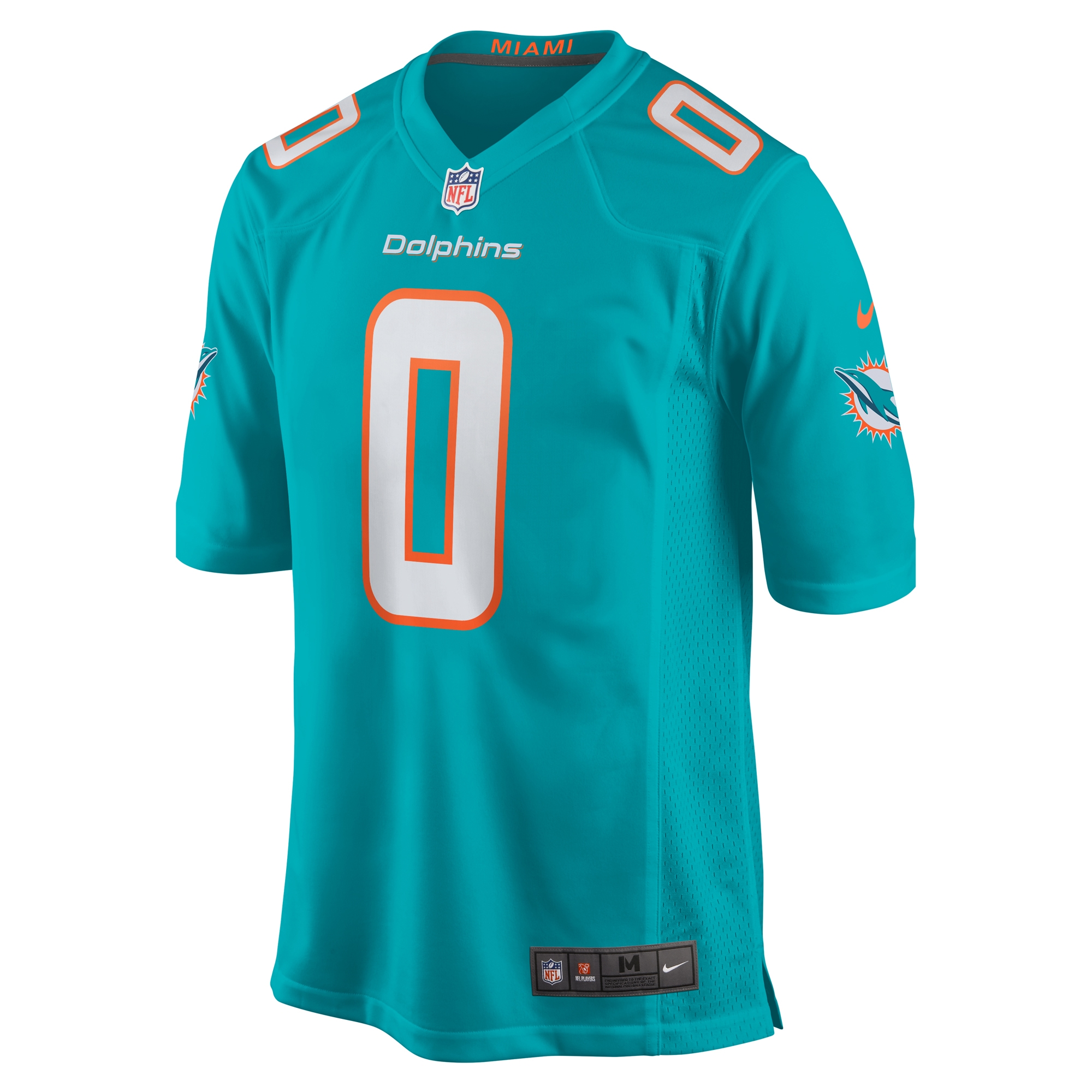 Braxton Berrios Miami Dolphins Game Jersey - Aqua