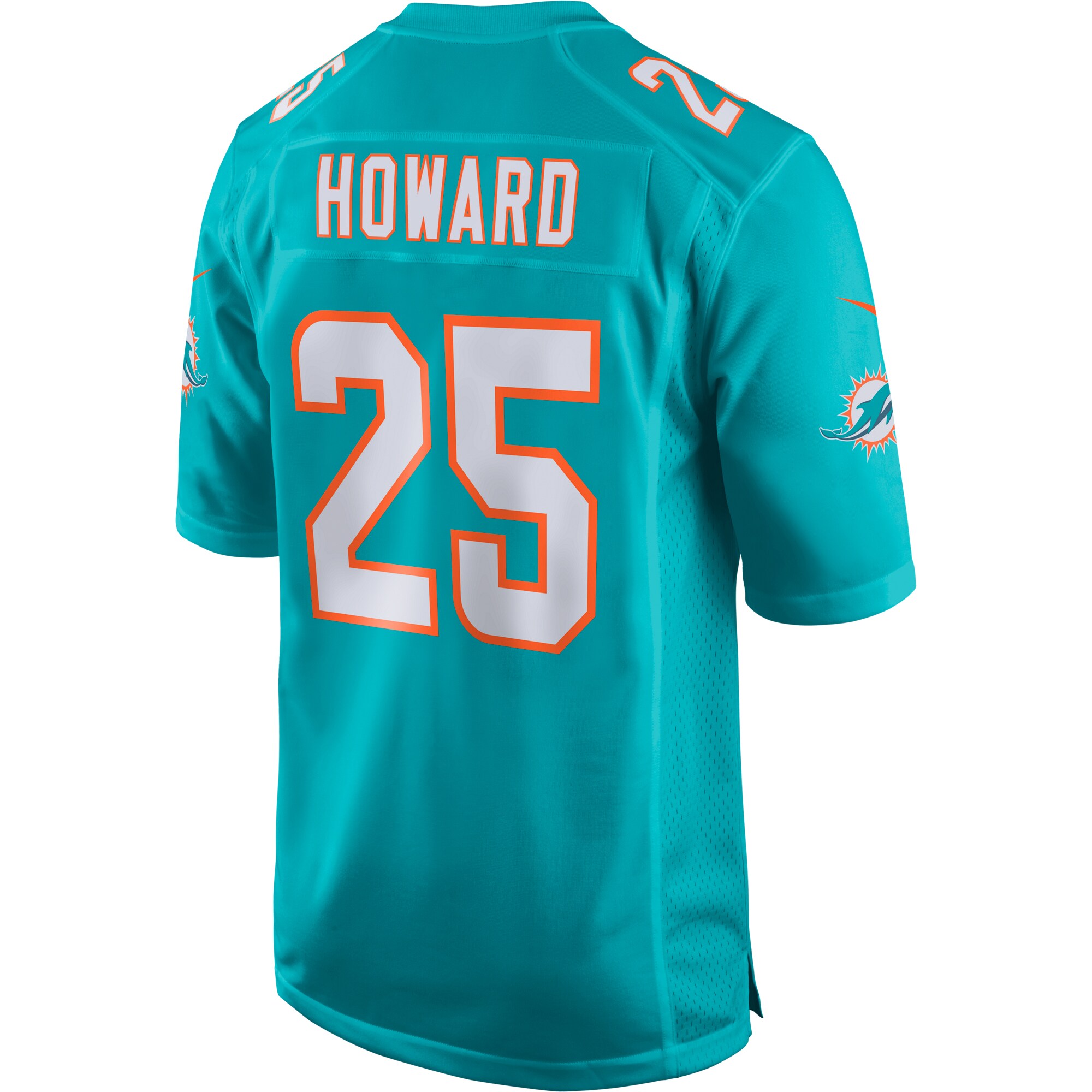 Xavien Howard Miami Dolphins  Game Jersey - Aqua