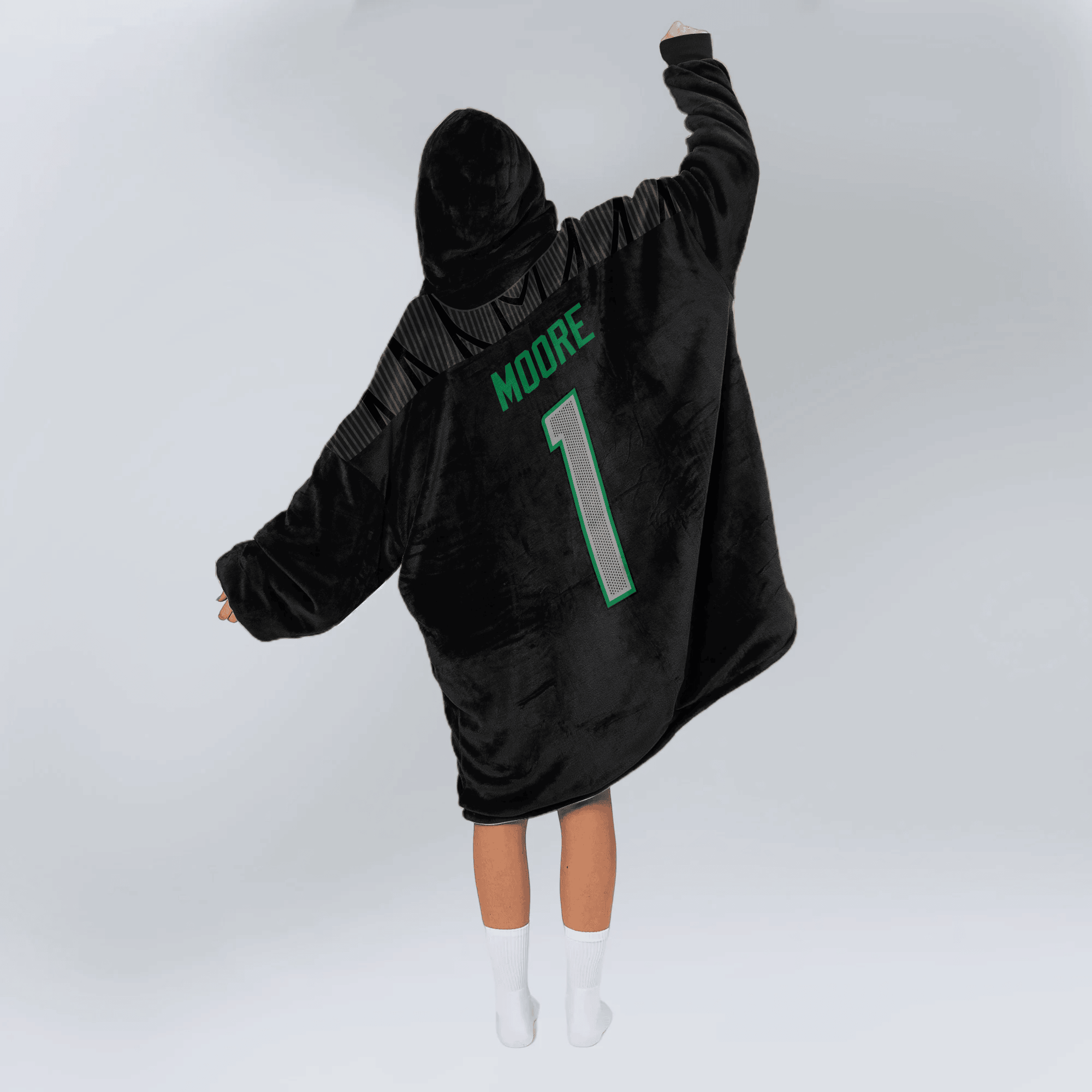 Adult D.M 1 Oregon Football Unisex Blanket Hoodie