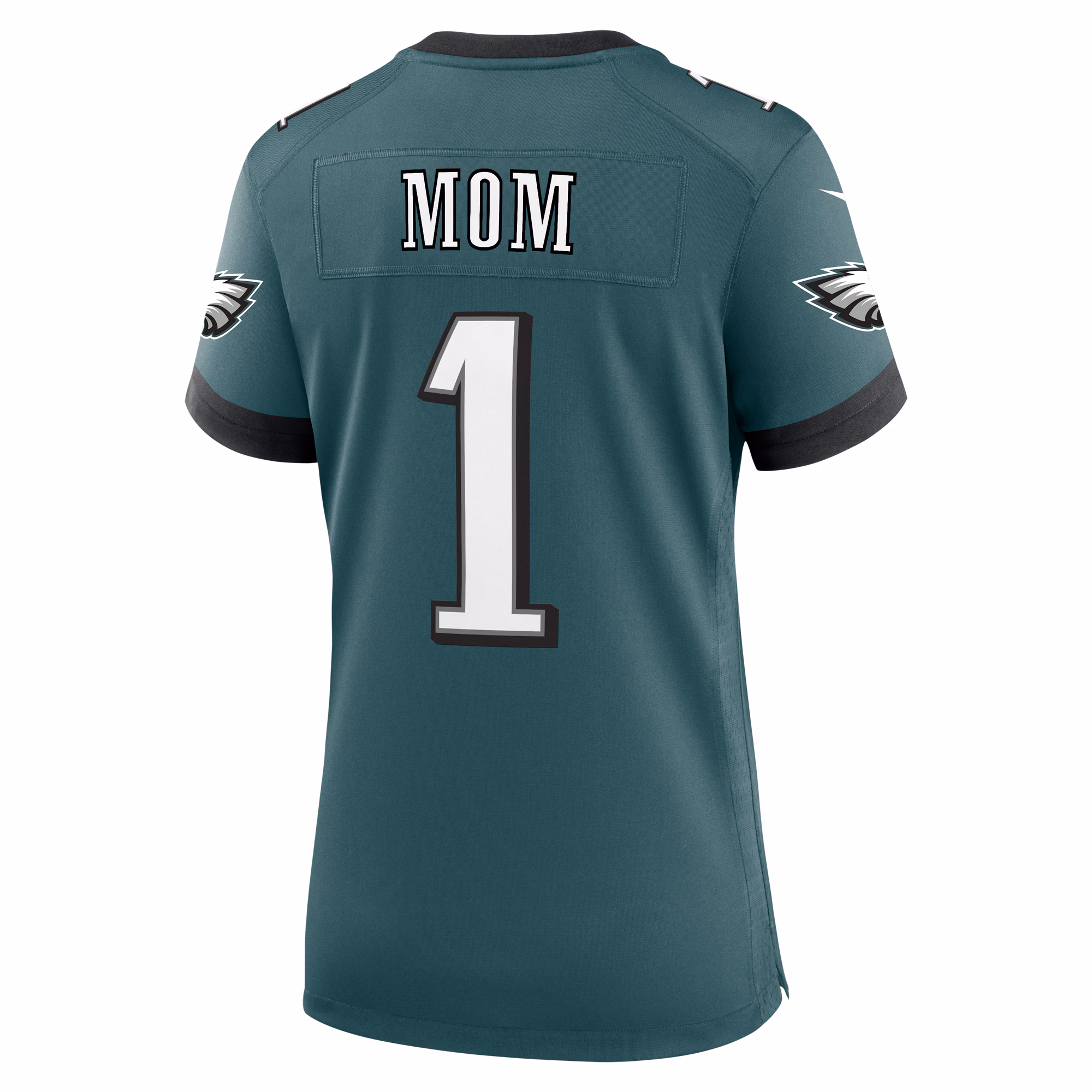 Philadelphia Eagles Women's #1 Mom Game Jersey - Midnight Green